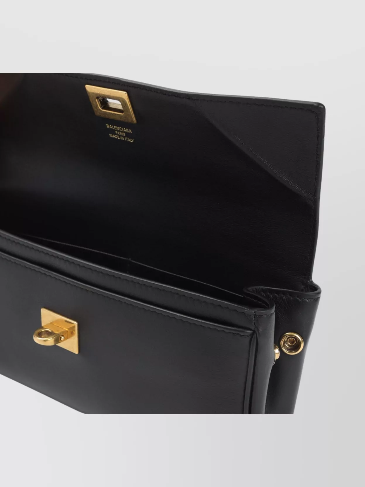 Balenciaga Buckle Front Pocket Rectangular Wallet