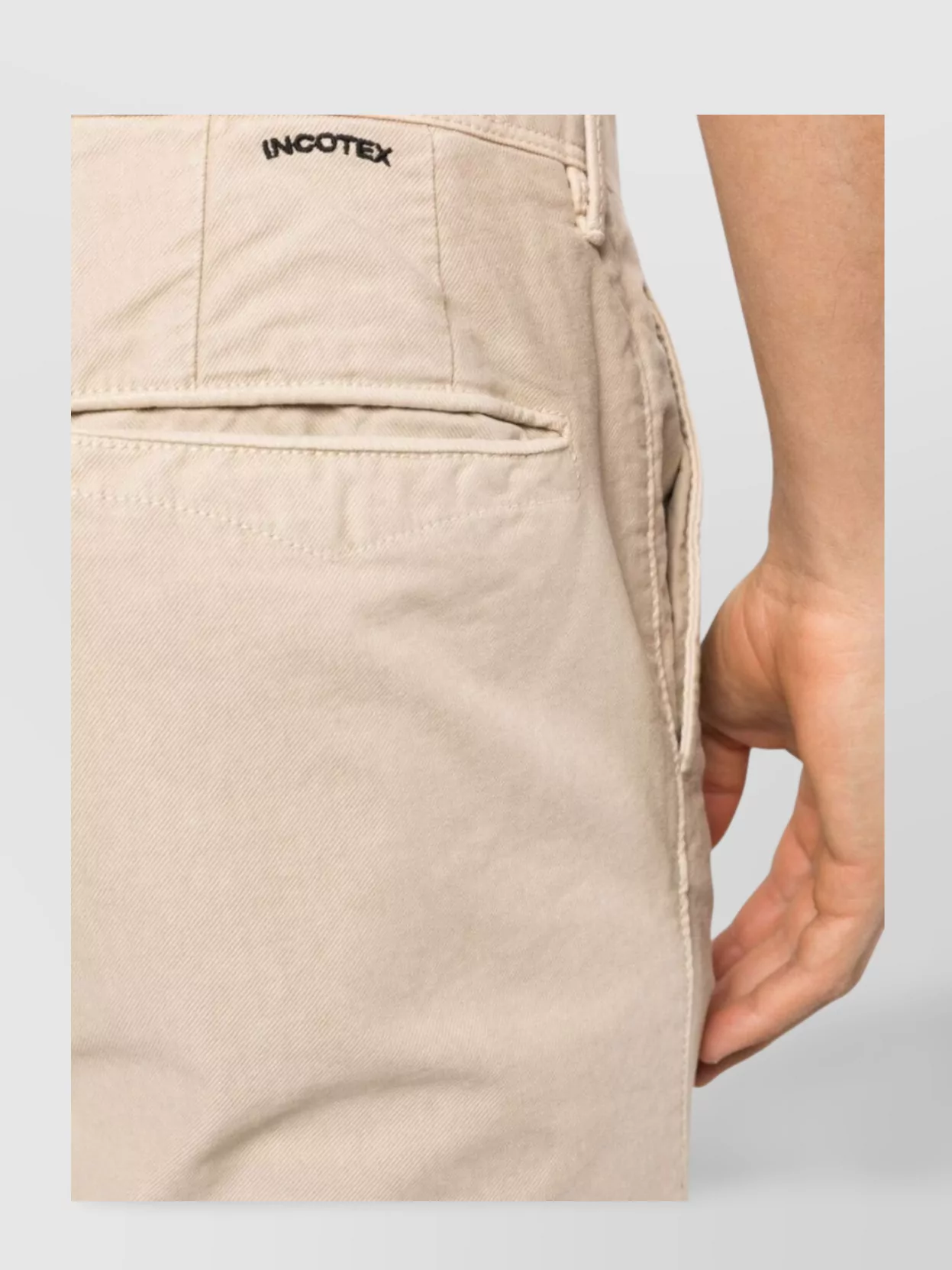 Incotex Trousers With Belt Loops And Pockets