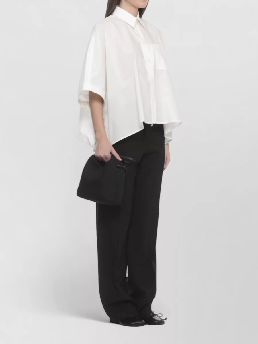 Mm6 Maison Margiela Cotton 3/4-Sleeve Shirt