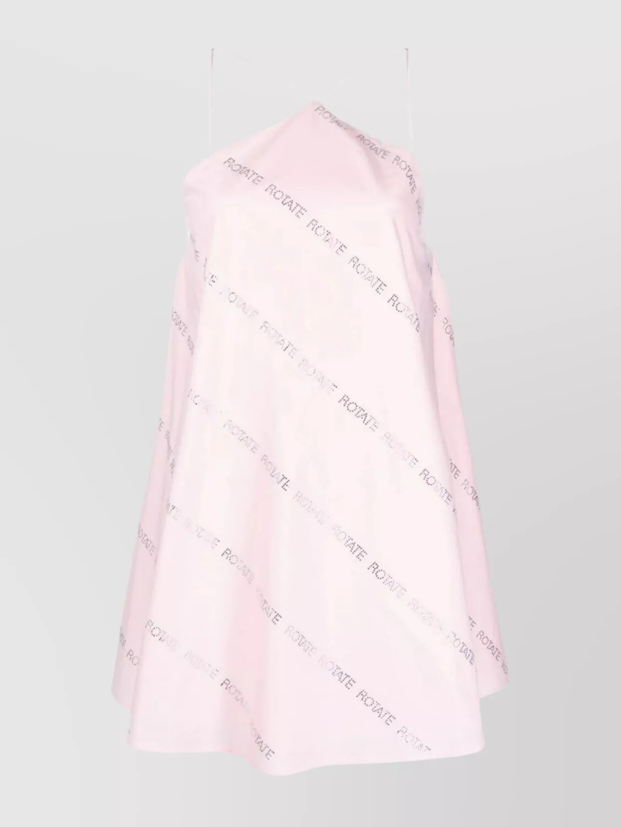 Rotate Logo Halter-Neck Mini Dress