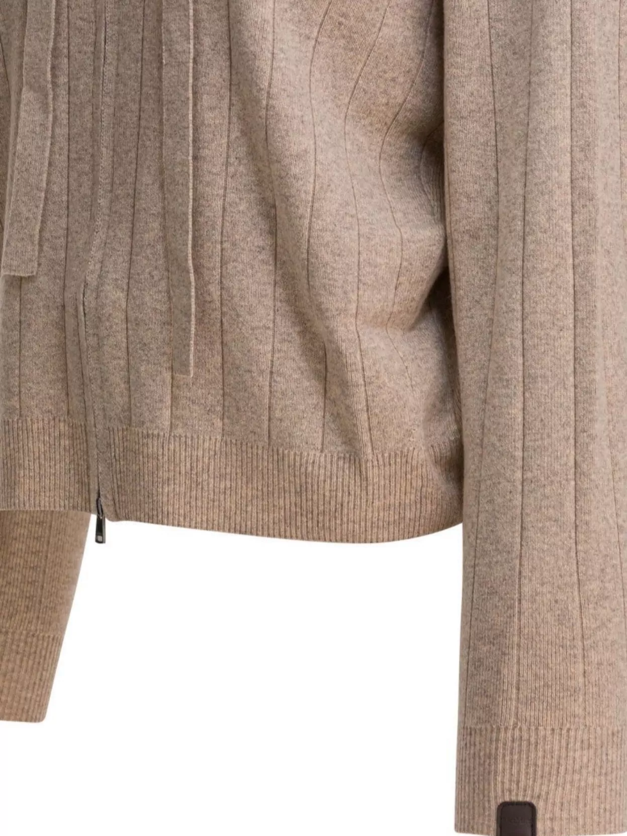 Max Mara Hooded Cashmere Cardigan Featuring Drawstring Detail