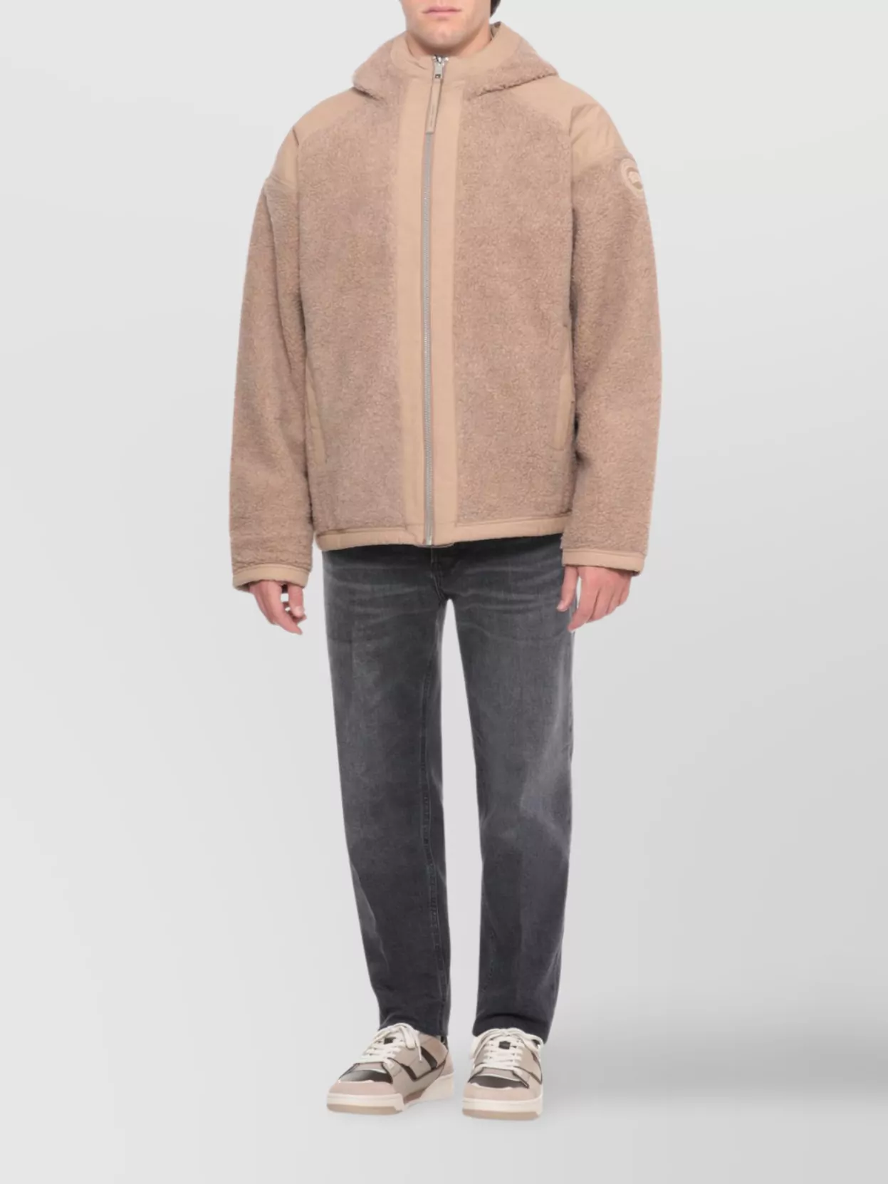 Canada Goose Hooded Short Down Jacket And Pockets