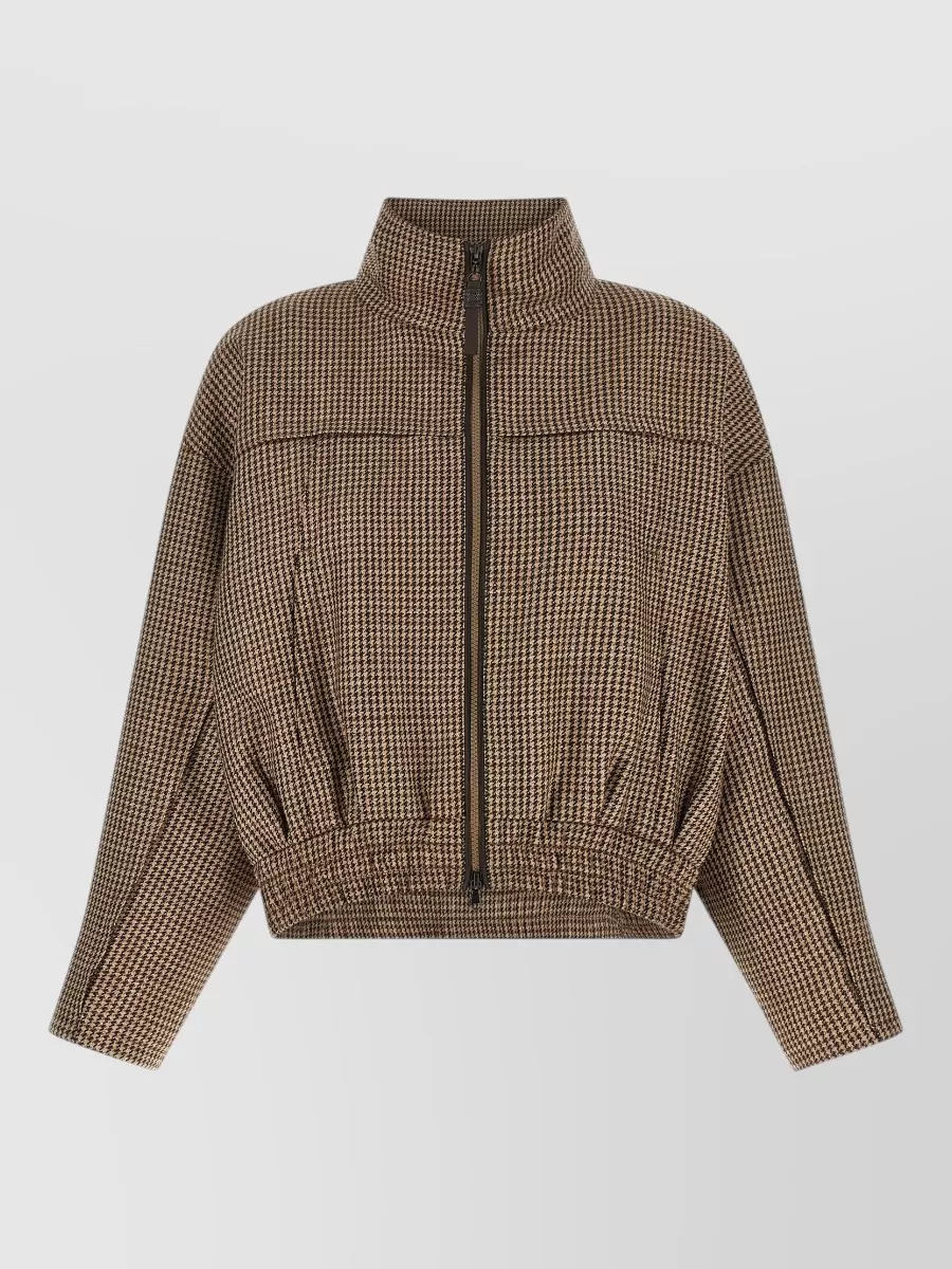 Brunello Cucinelli prince of wales virgin wool oversized jacket
