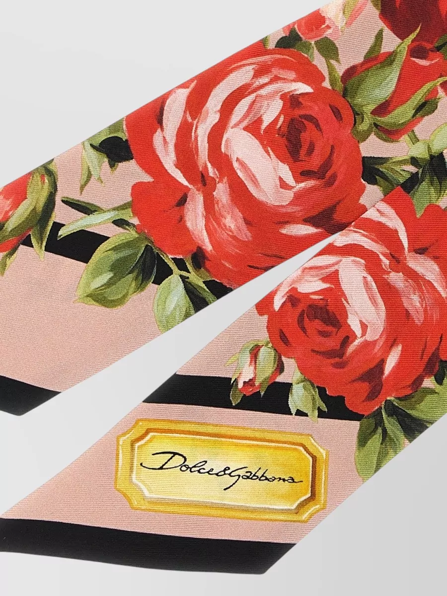 Dolce&Gabbana Floral-Print Silk Scarf