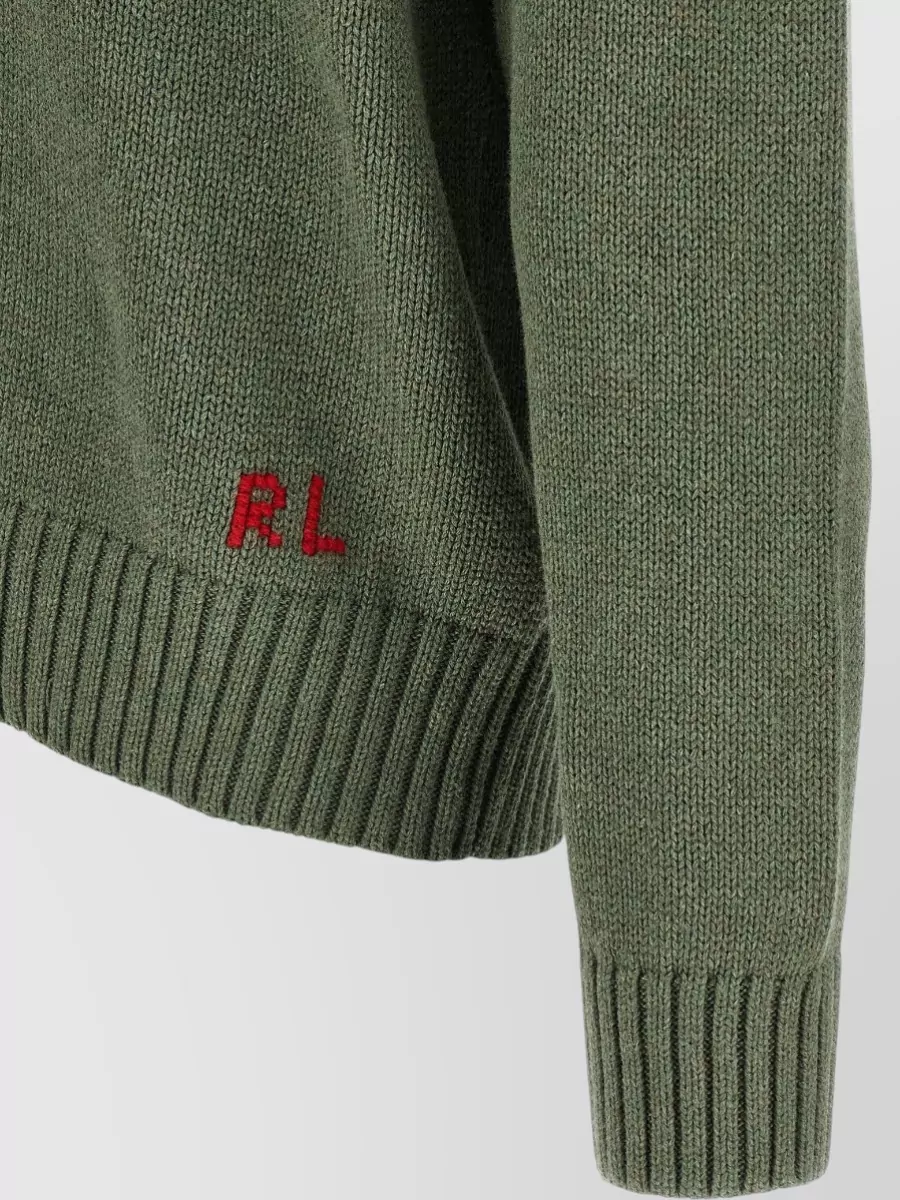 Polo Ralph Lauren Cotton Polo Bear Intarsia Sweater