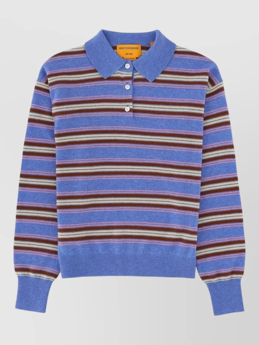 Guest In Residence Cashmere polo sweatshirt