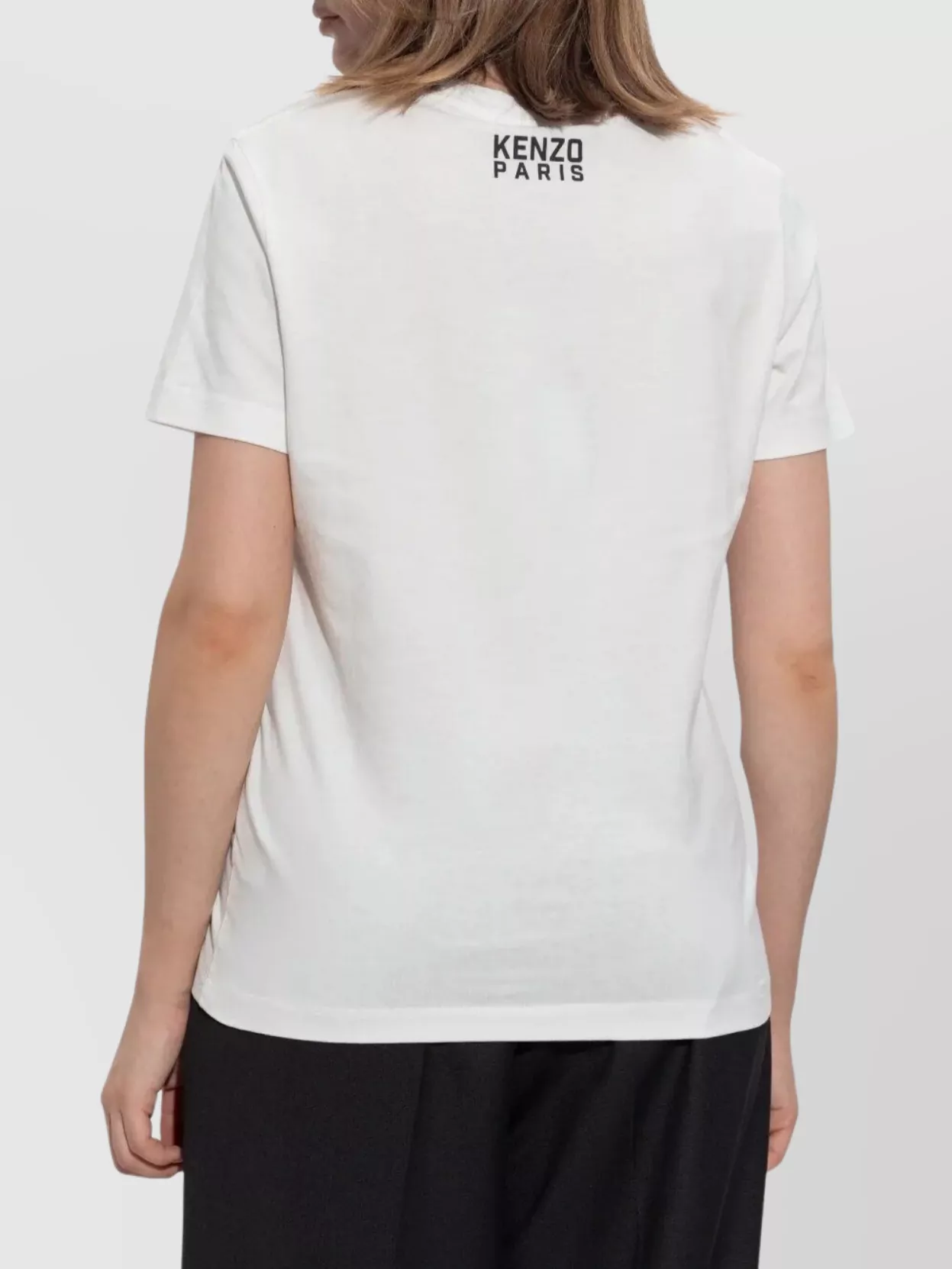 Kenzo Happy Tiger Loose Crew Neck T-shirt In White