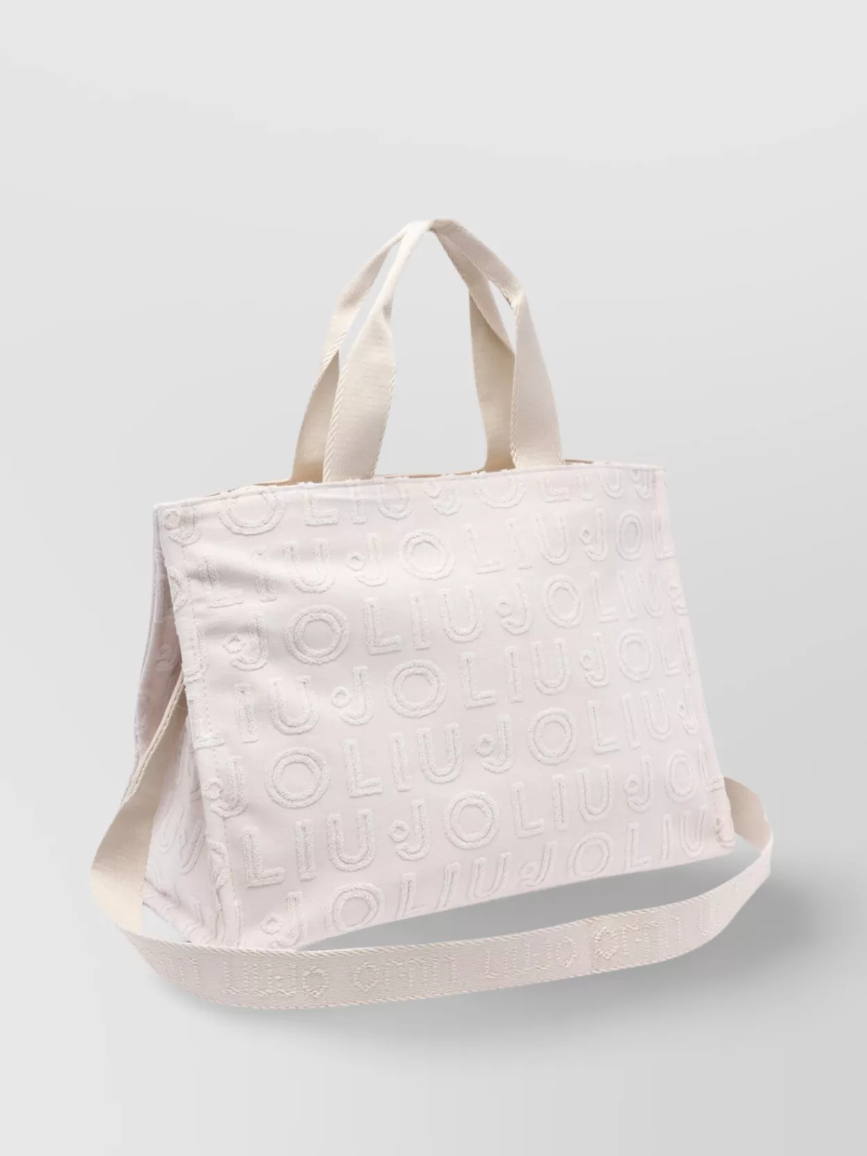 LIU •JO SHOPPER TOTE BAG WITH 2 HANDLES AND SHOULDER STRAP