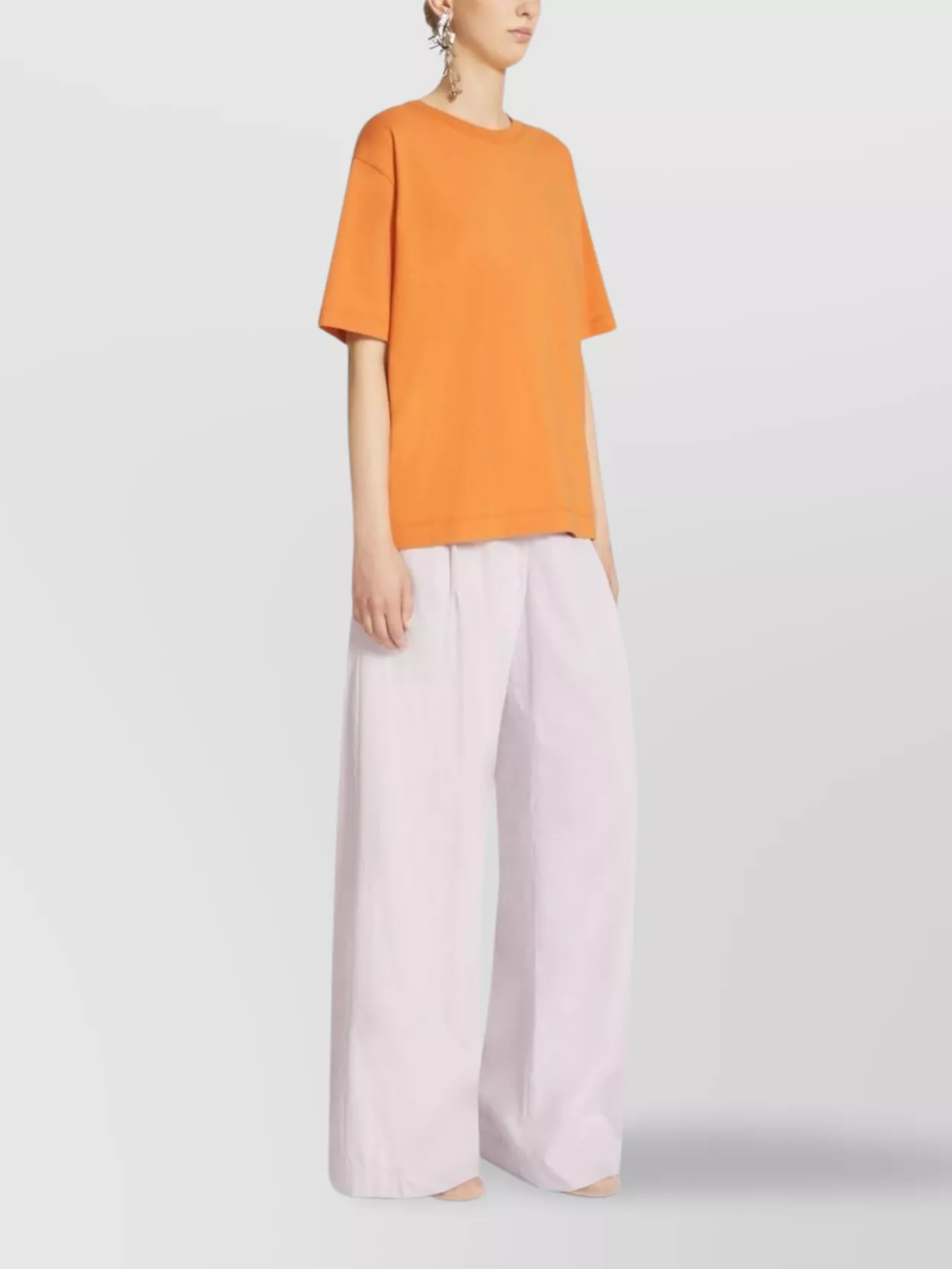 Dries Van Noten Straight Pleated Wide Leg Trousers