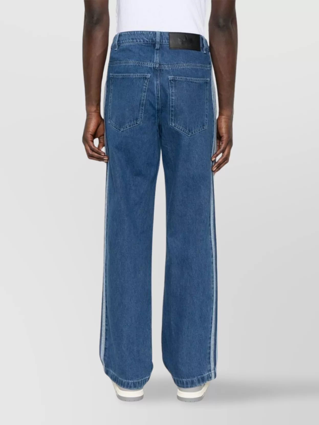 Adidas Stylish Five-Pocket Trousers Side Stripes