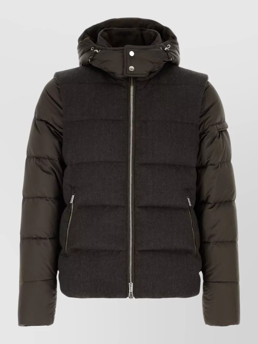 Moorer cashmere down padded coat
