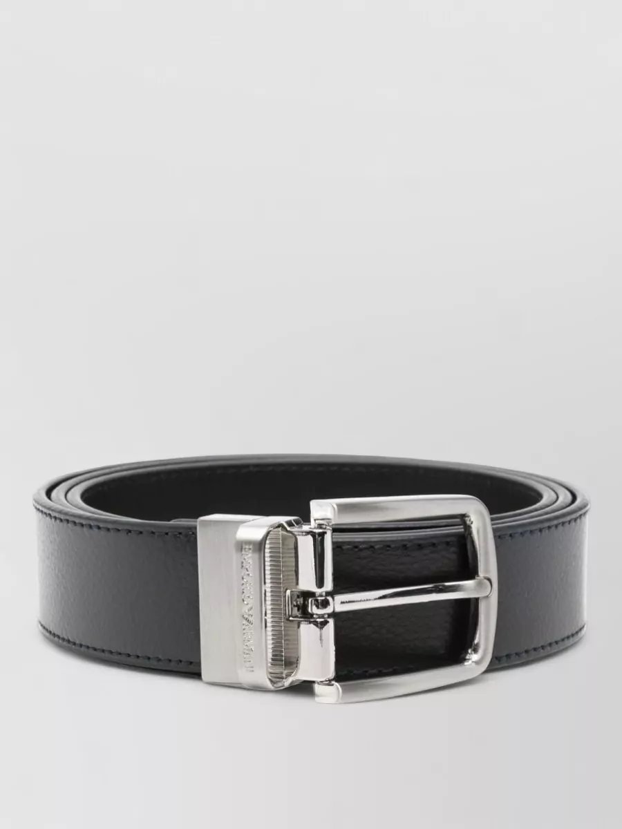 Emporio Armani Grained Leather Belt
