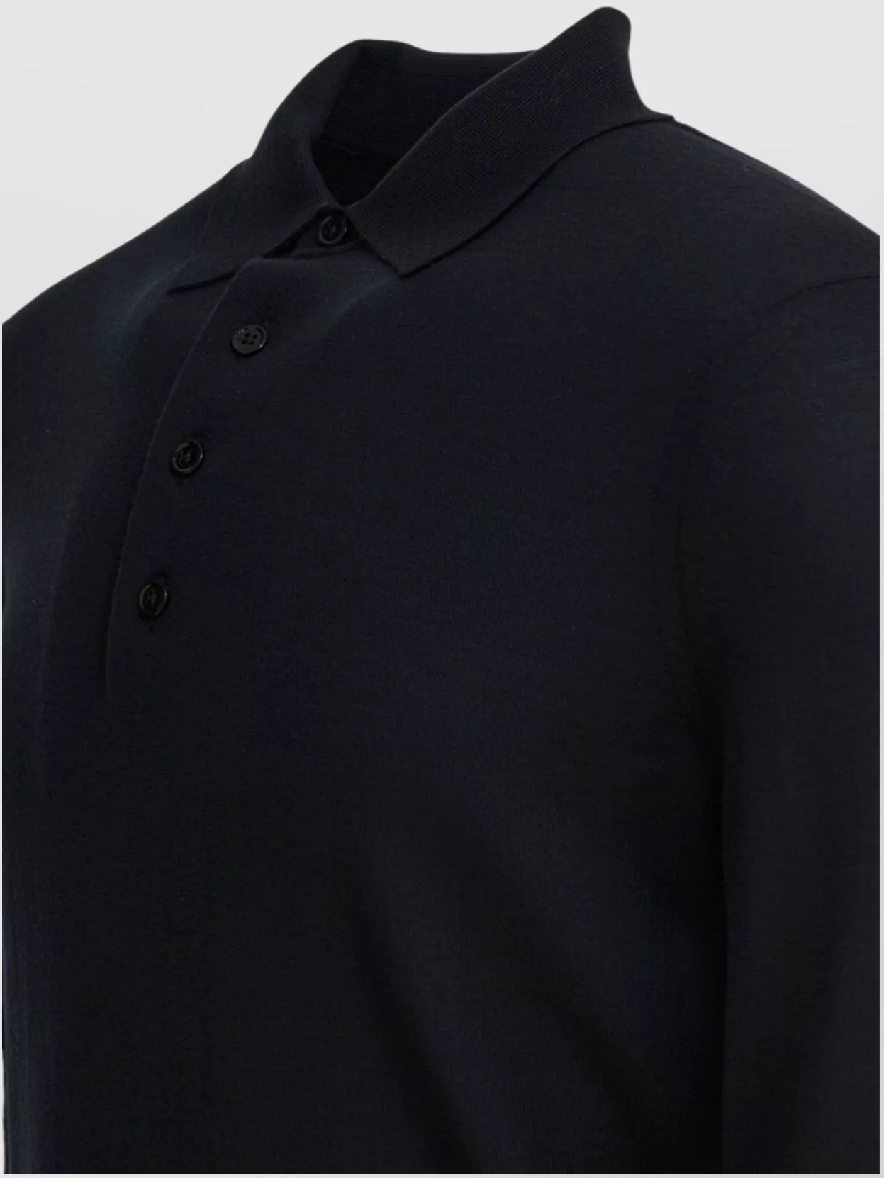 Tom Ford Collar Ribbed Long-Sleeved Polo Shirt
