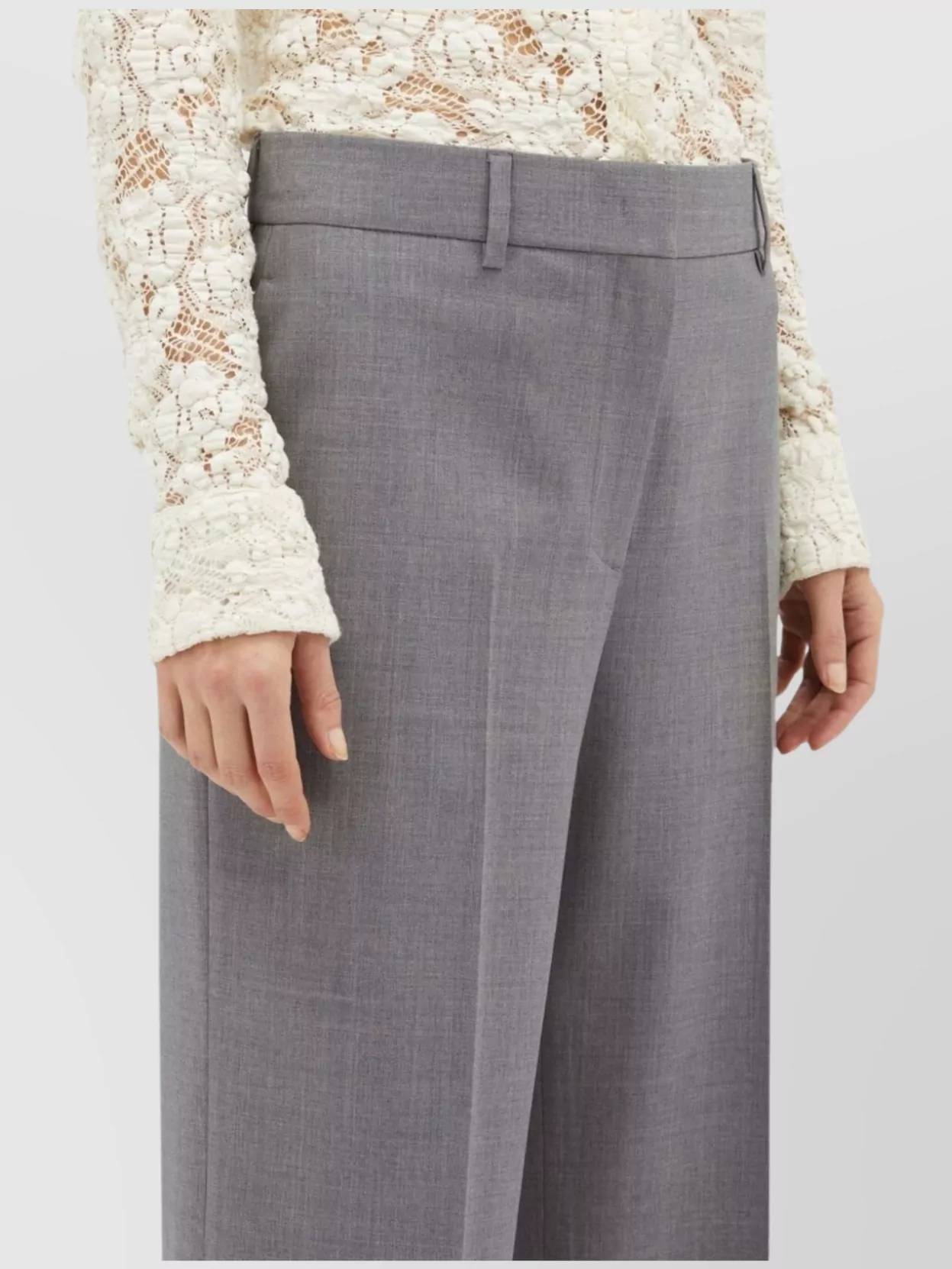 Msgm Tailored High-Waisted Straight Leg Trousers