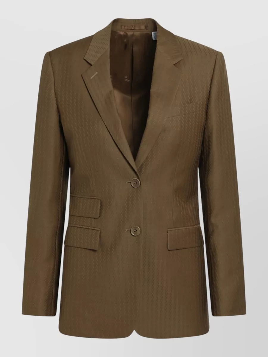 Burberry wool single-breasted tailored blazer