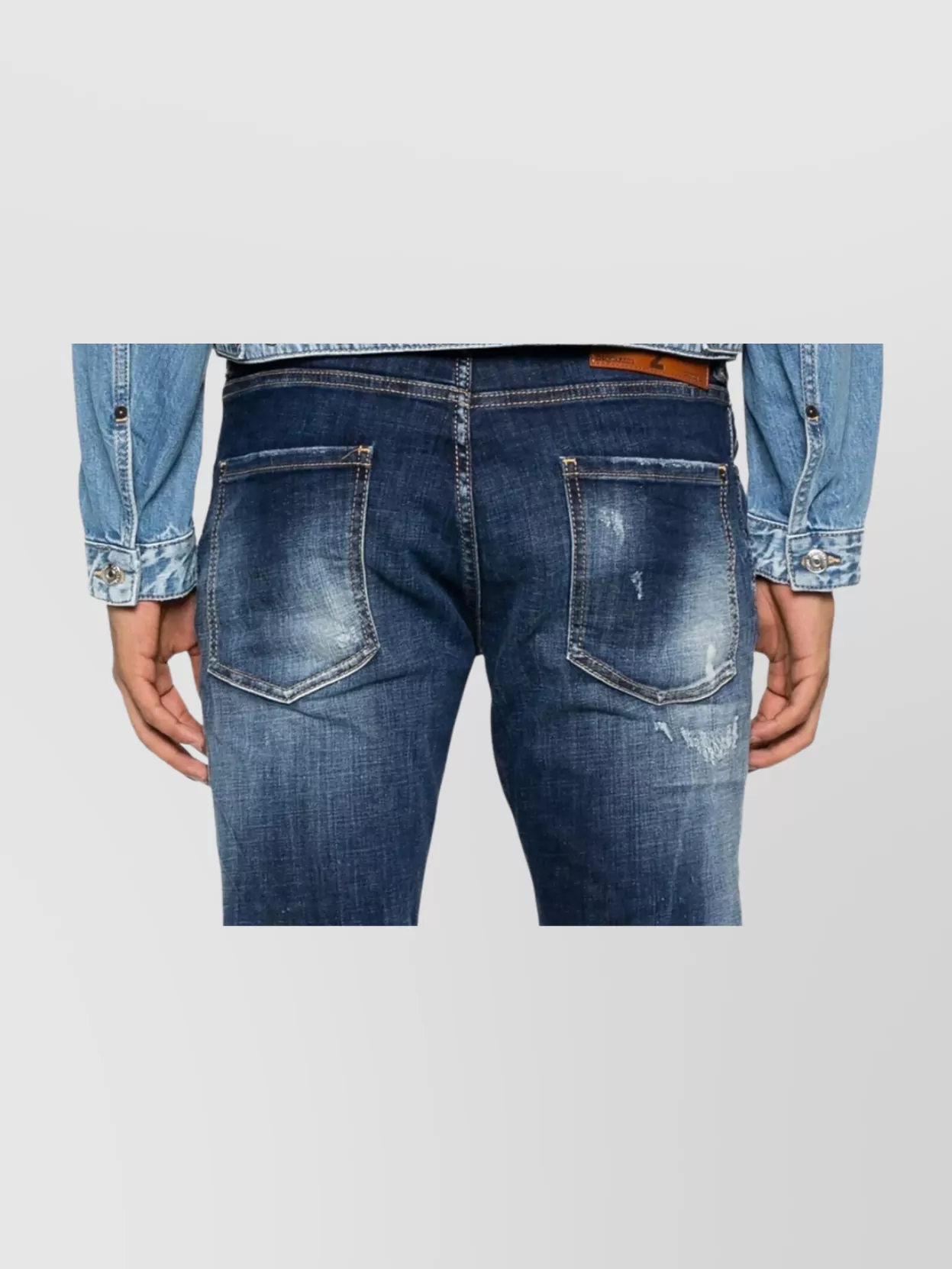 Dsquared2 Denim Jacket With Buttoned Cuffs And Pockets