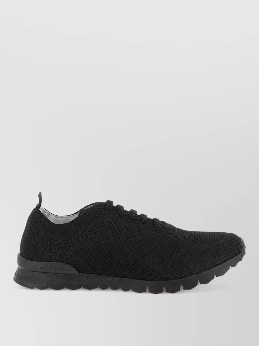 Kiton Leather Lace-Up Sneakers