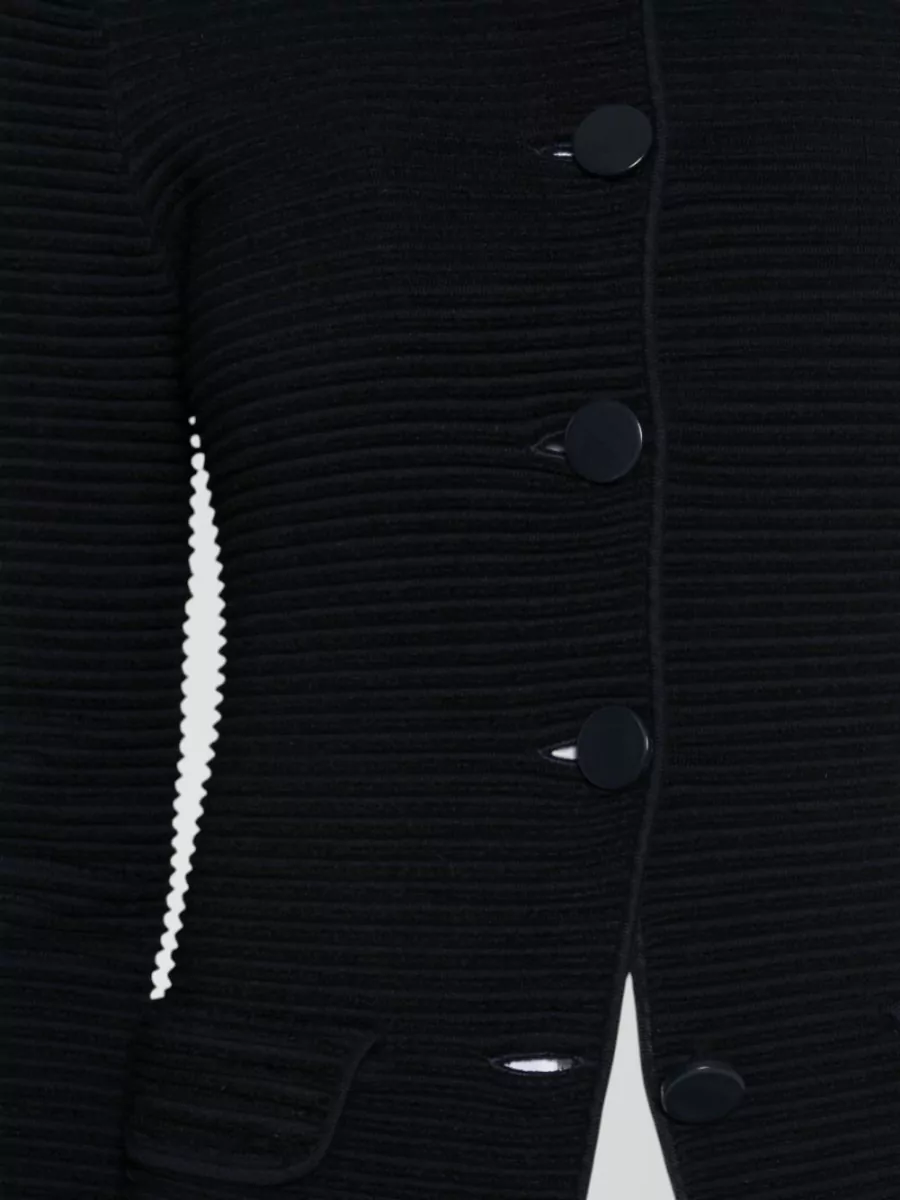 Emporio Armani Ribbed Knit Blazer Jacket