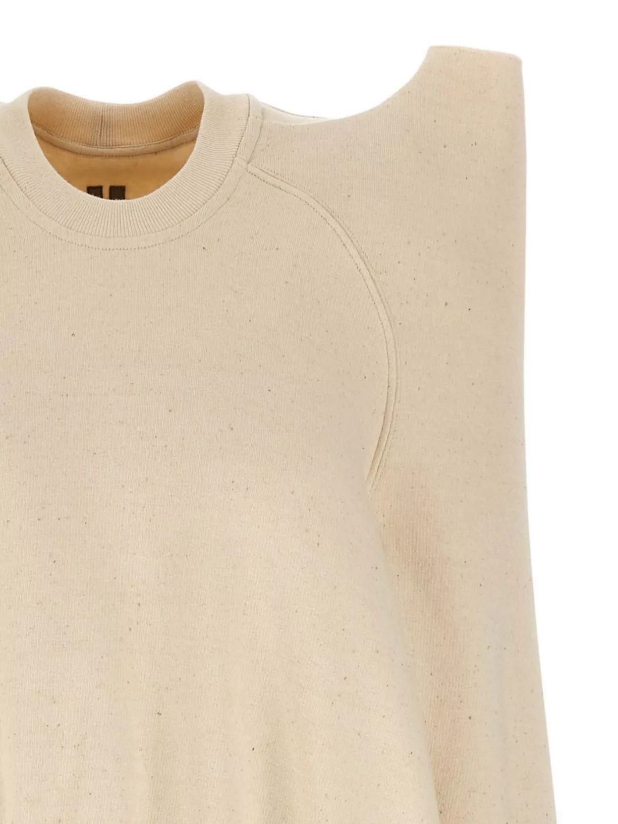 Rick Owens Drkshdw 'techsweat' Sweatshirt With Raglan Sleeves And Cut-out Shoulders