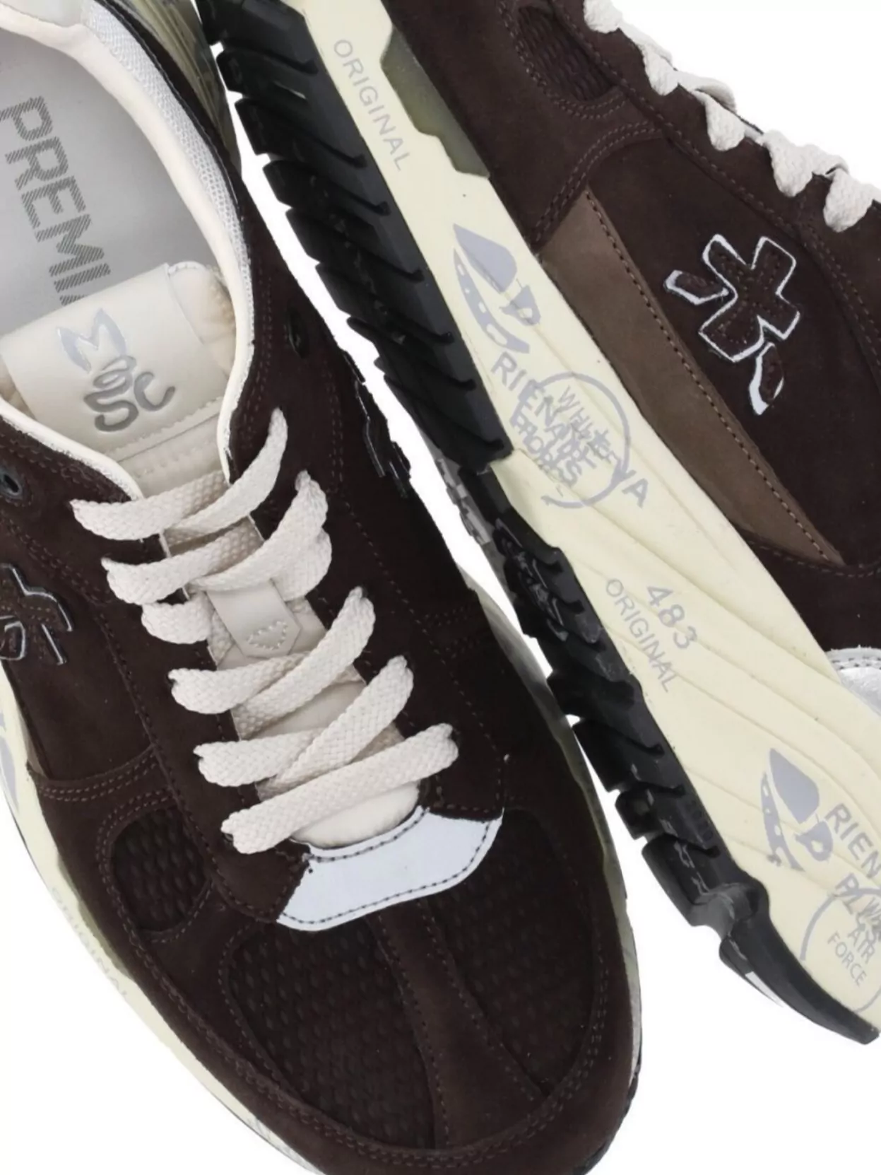 Premiata Women's Low-Top Sneakers Logo Tab