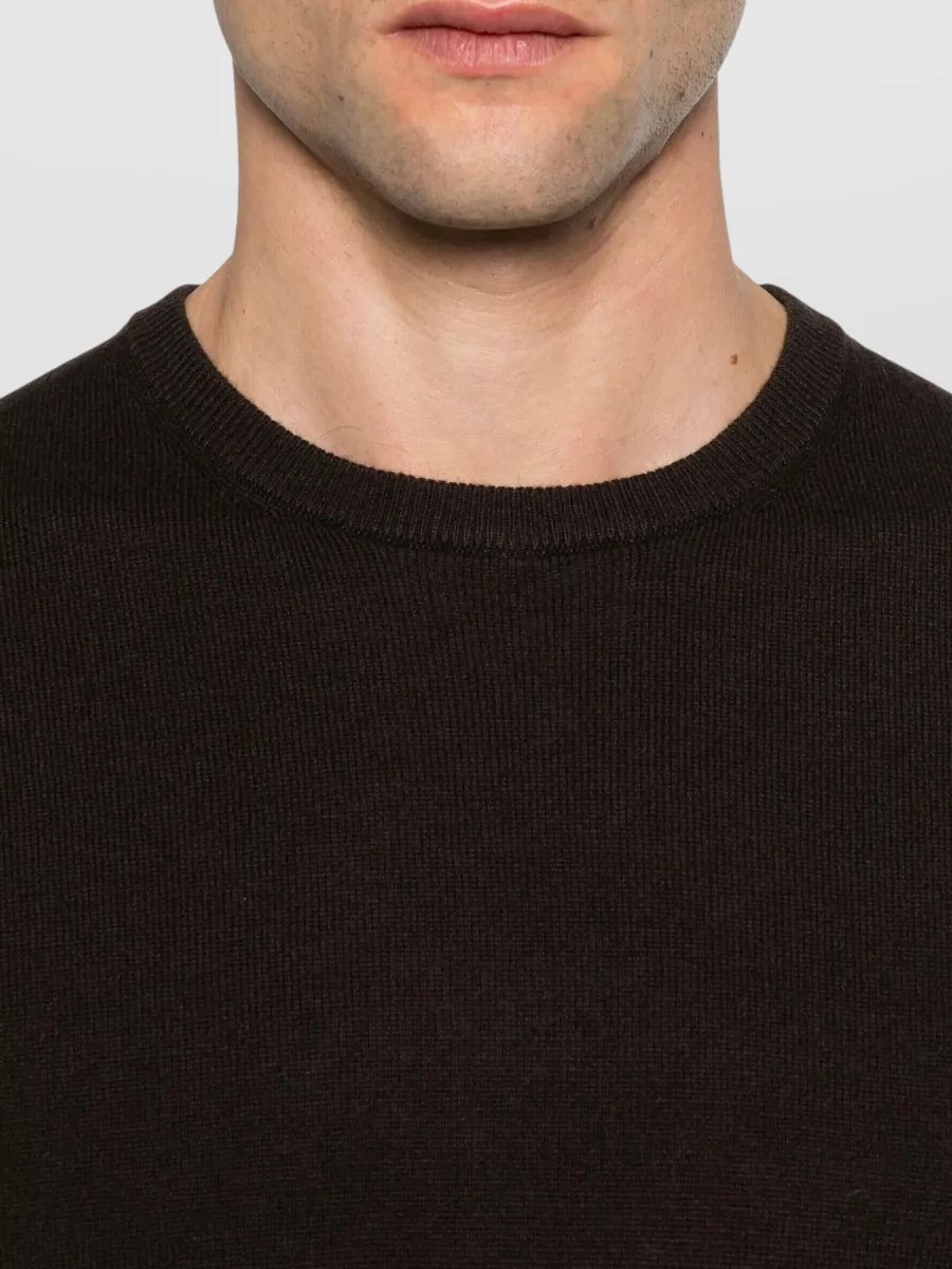 Mc2 Saint Barth Crew Neck Long Sleeve Ribbed Sweater