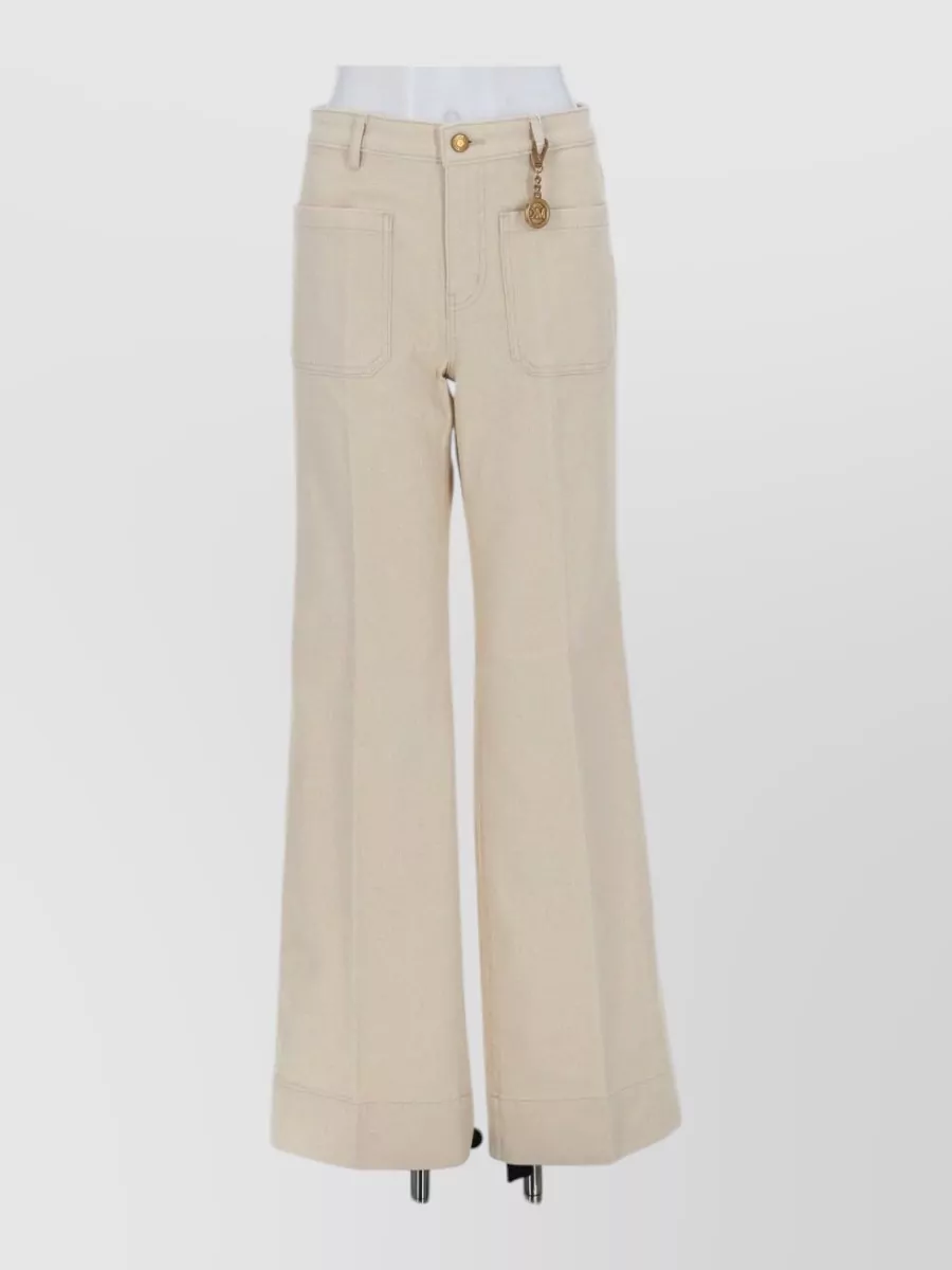 Michael Kors denim wide-leg jeans