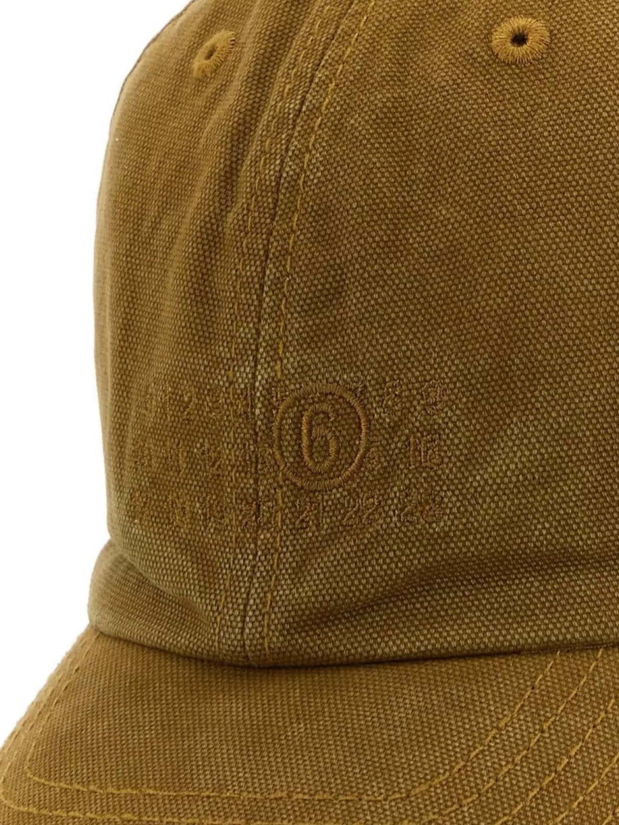 Mm6 Maison Margiela Curved Visor Canvas Baseball Cap