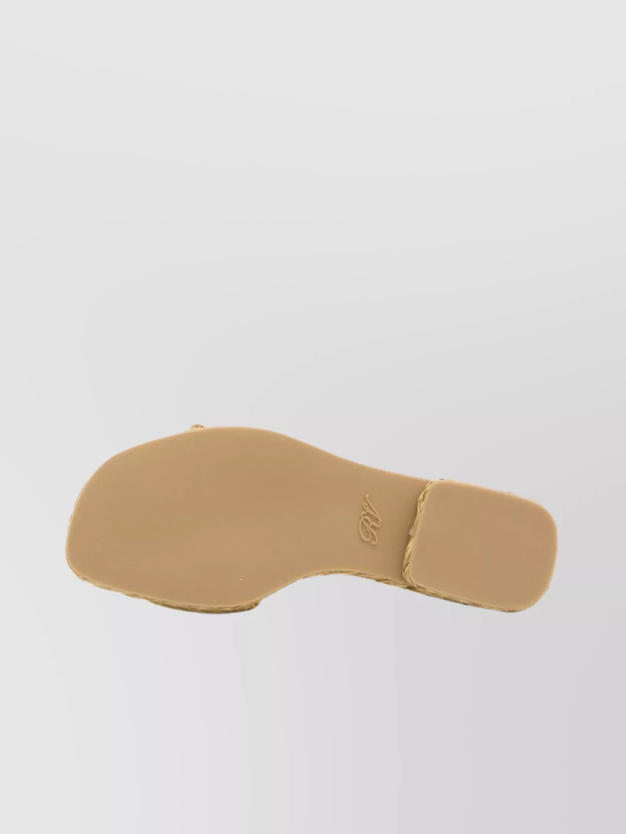 Roger Vivier Crystal Buckle Raffia Slides