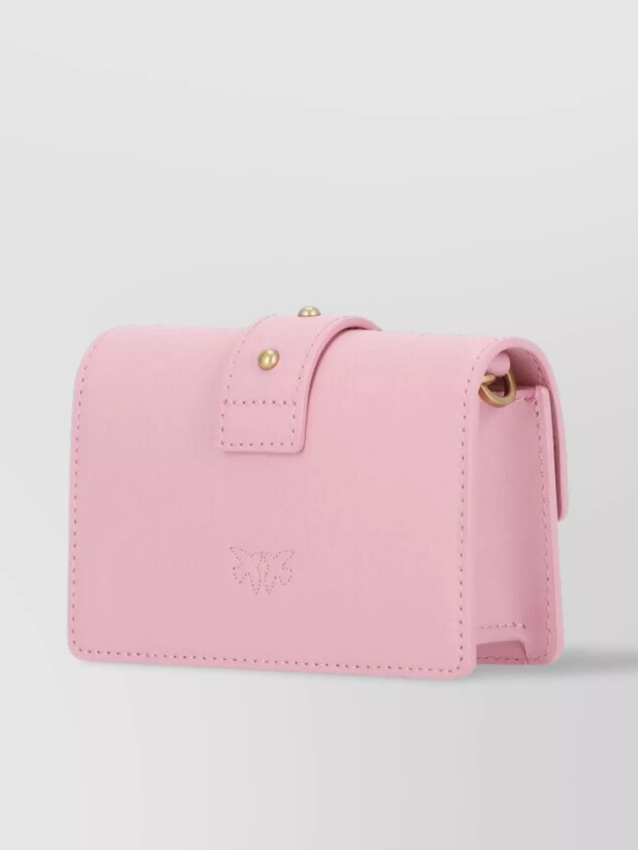 Pinko Leather Bird Chain Shoulder Bag