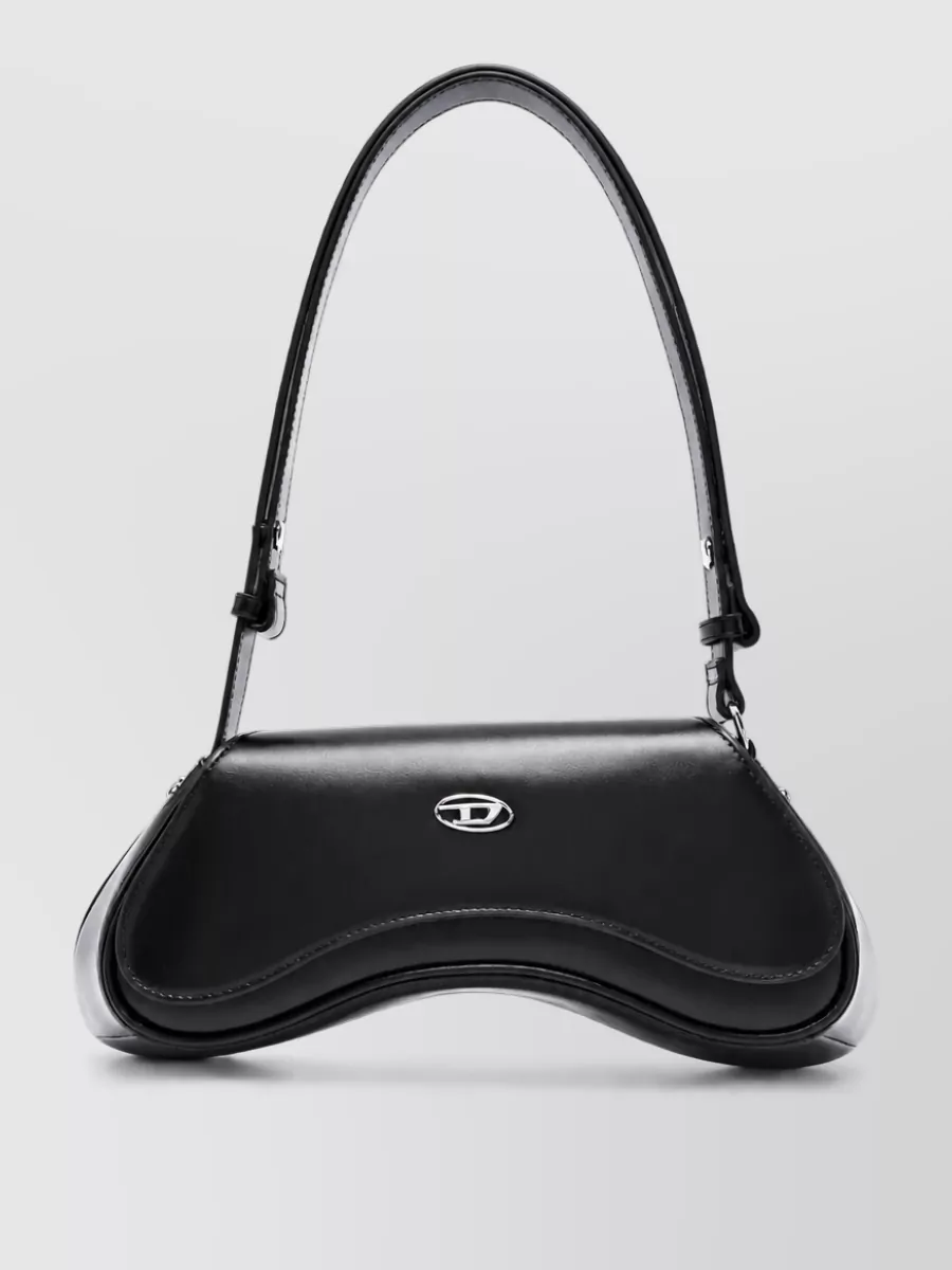 Diesel play leather clutch bag