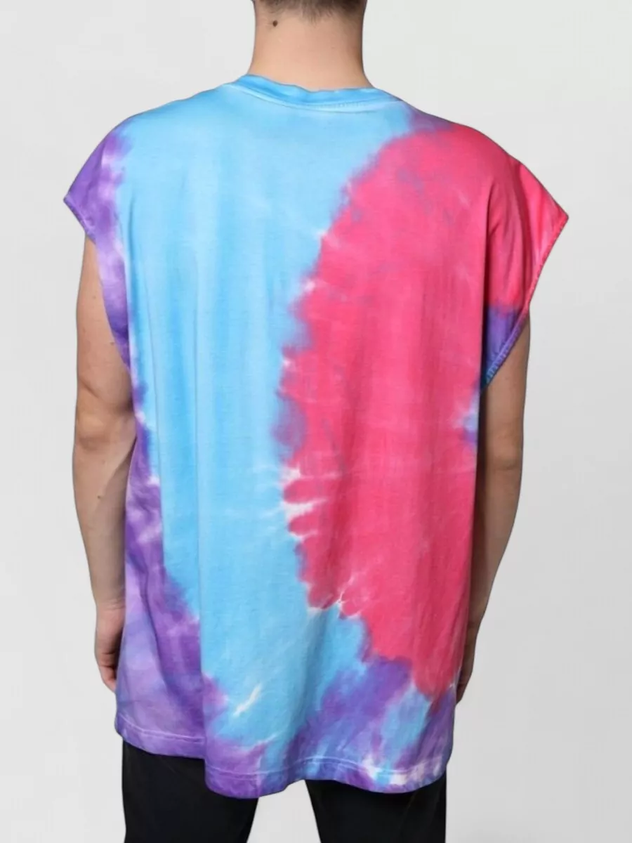 Dolce&Gabbana Cotton Tie-Dye Sleeveless T-Shirt