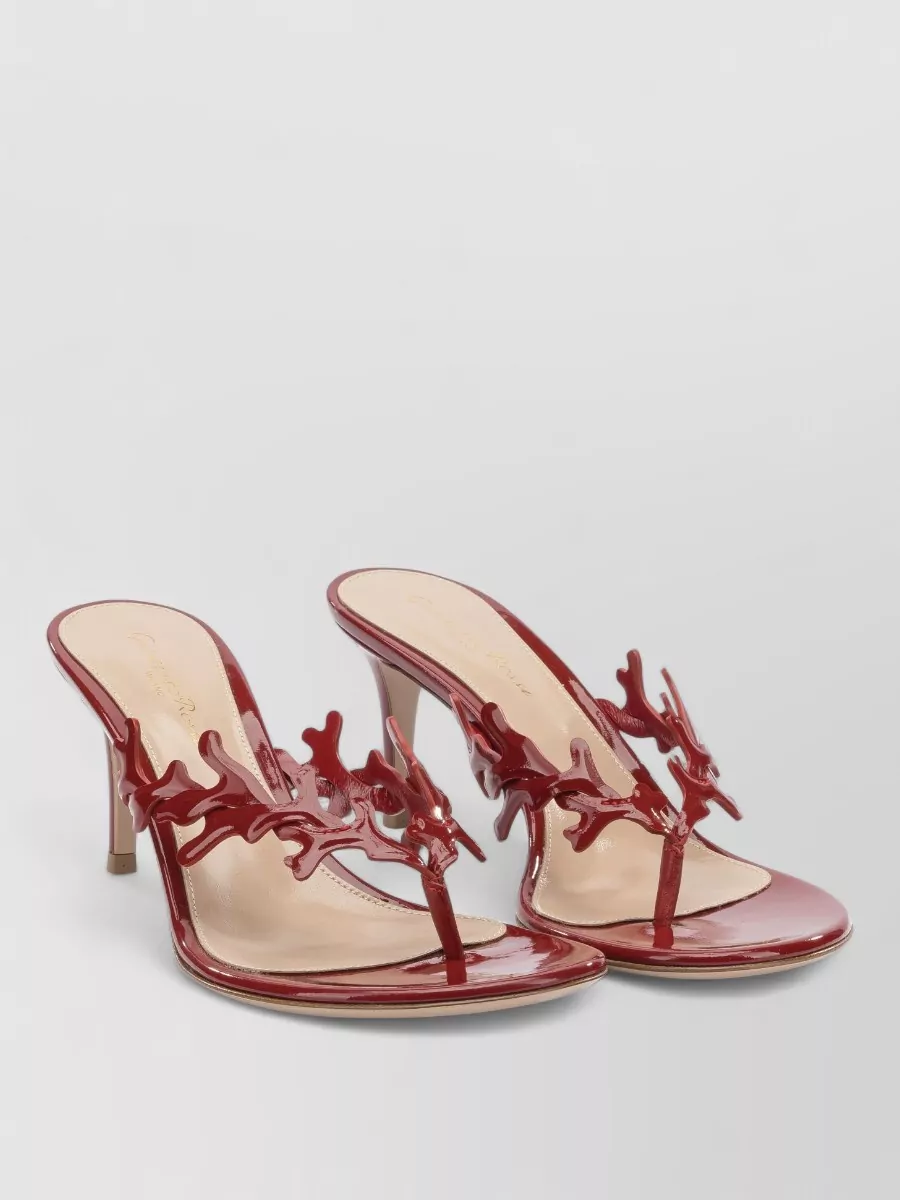 Gianvito Rossi Ocean Thong Sandals 70 Mm Thin Sole In Brown