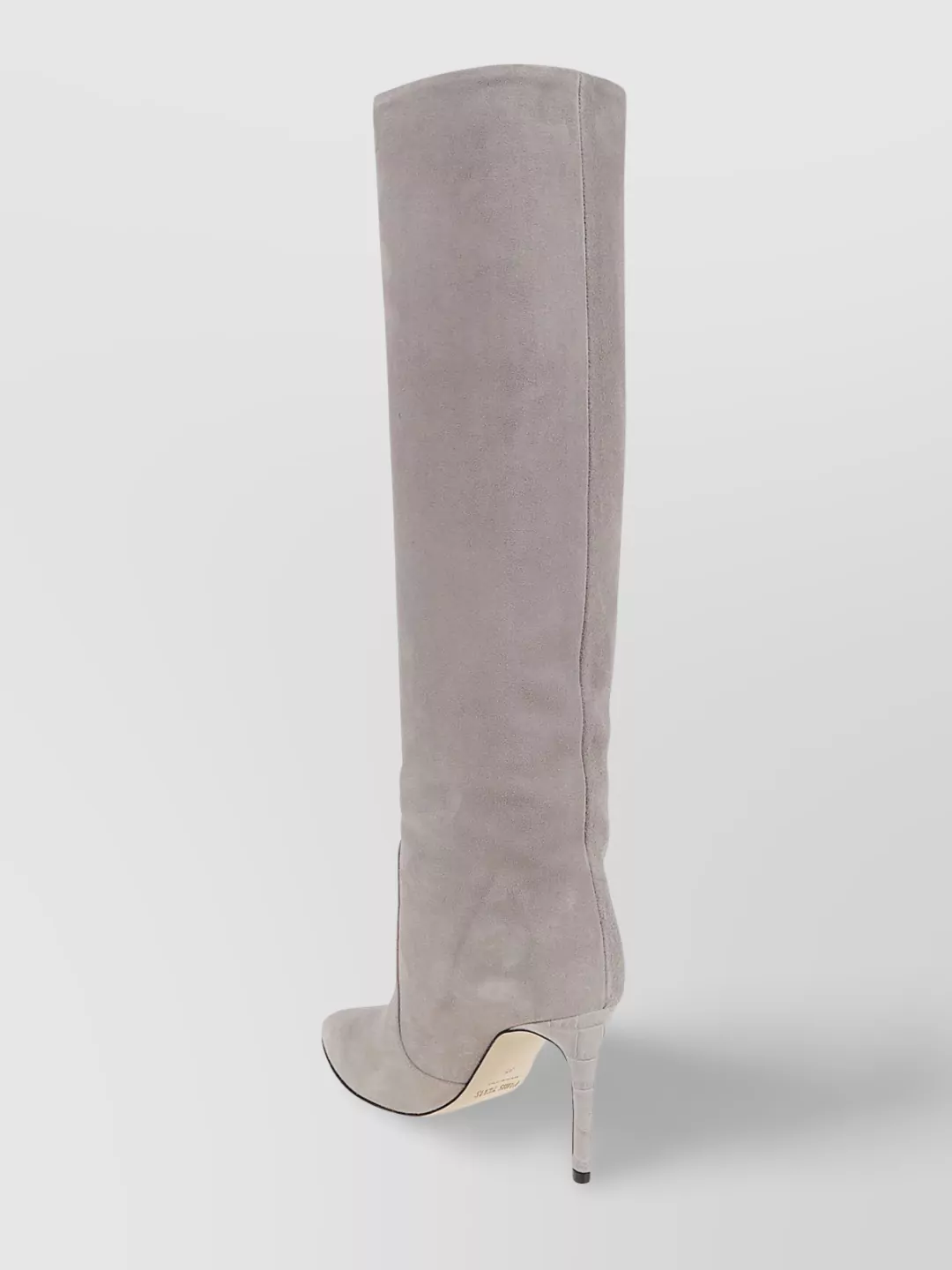 Paris Texas Suede Stiletto Boot 85 In Neutral