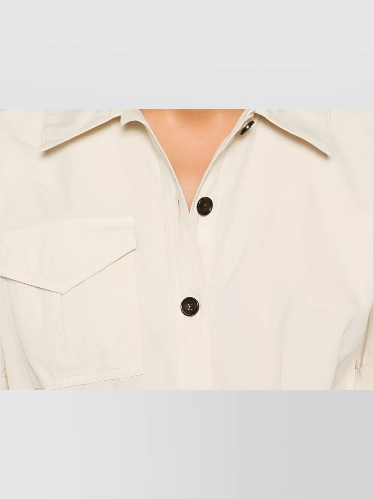 Woolrich Shirt Dress With Flap And Side Pockets