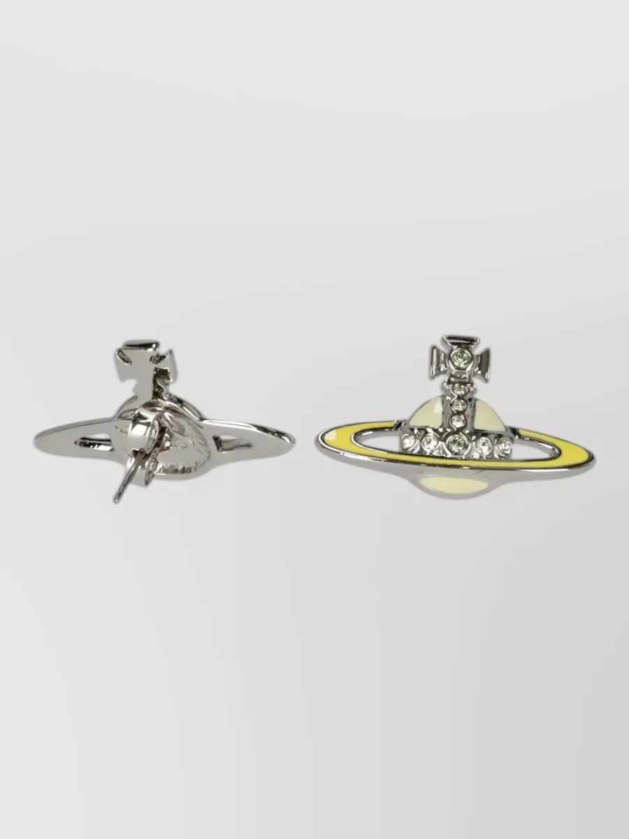 Vivienne Westwood Crystal-Embellished Orb Earrings