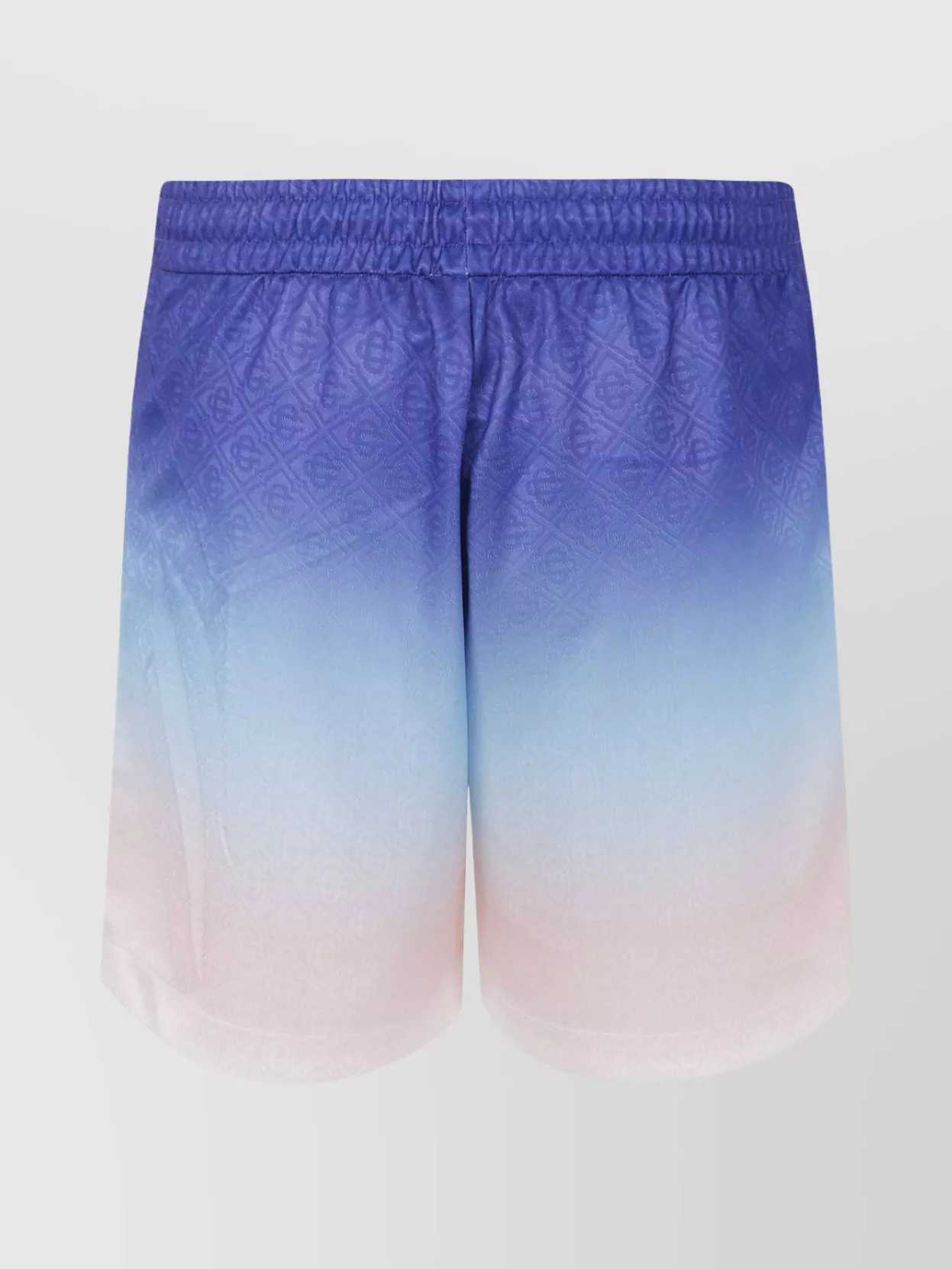 Casablanca Men's Elastic Waistband Soccer Shorts With Ombre Effect