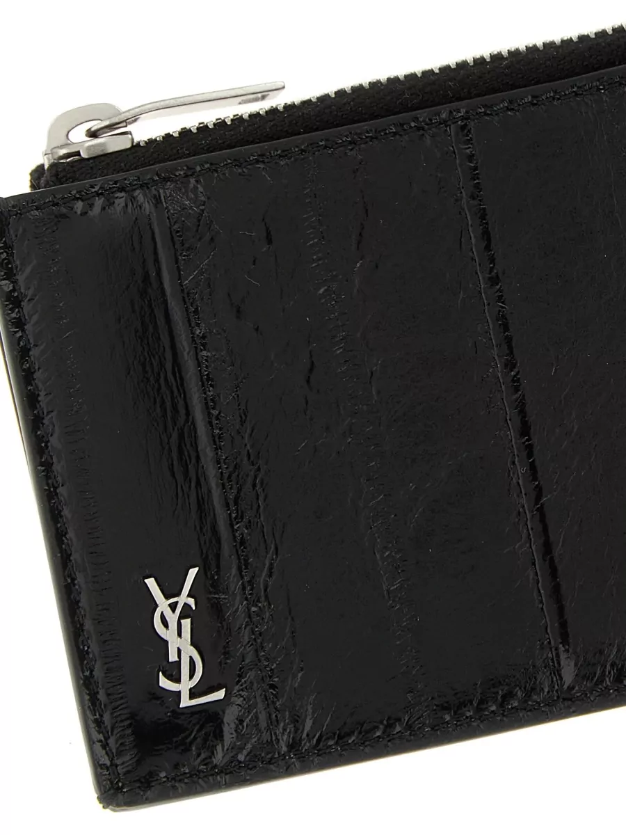 Saint Laurent Eel Leather Card Holder