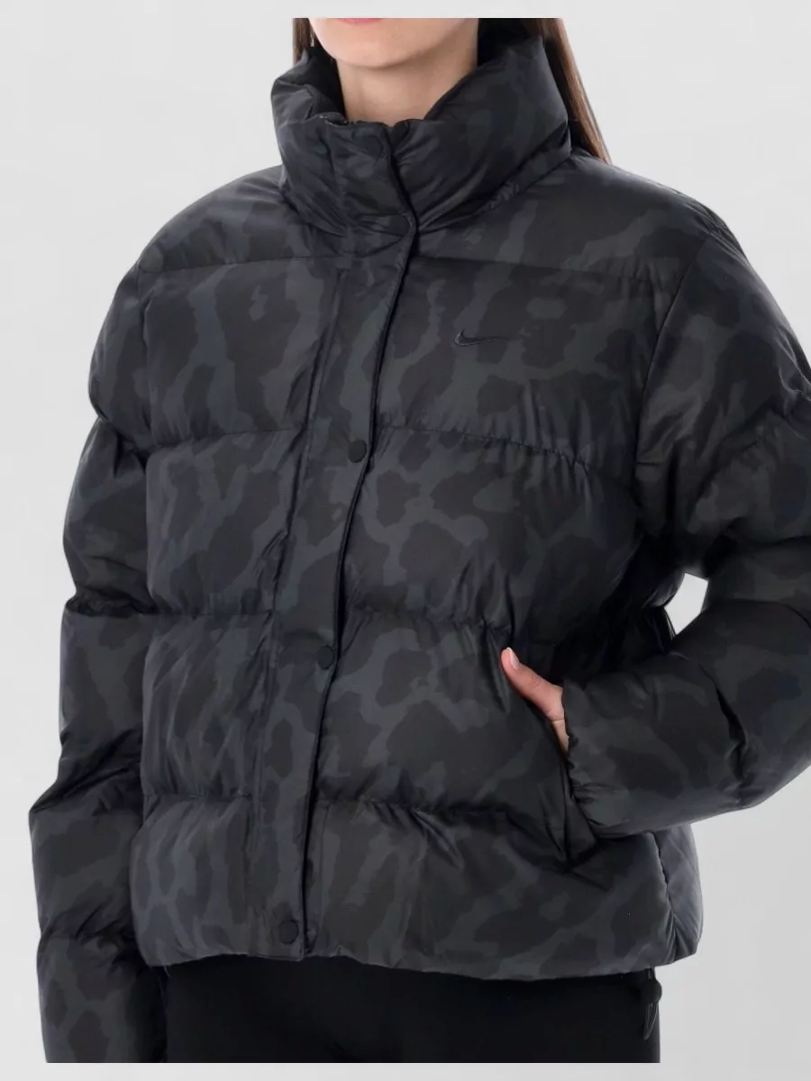 Nike Nylon Animalier Therma Fit Bomber Jacket
