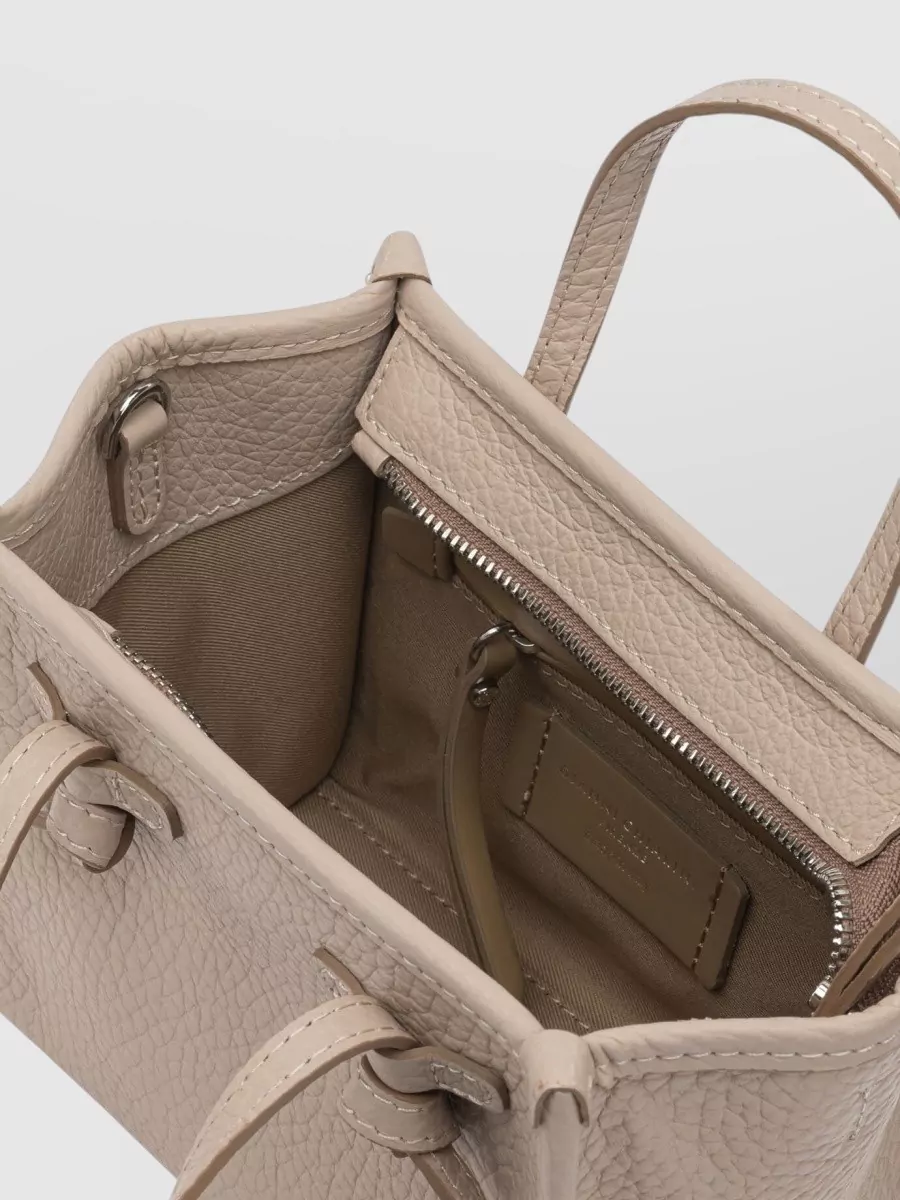 Gianni Chiarini Crossbody Bag Textured Finish Top Handles