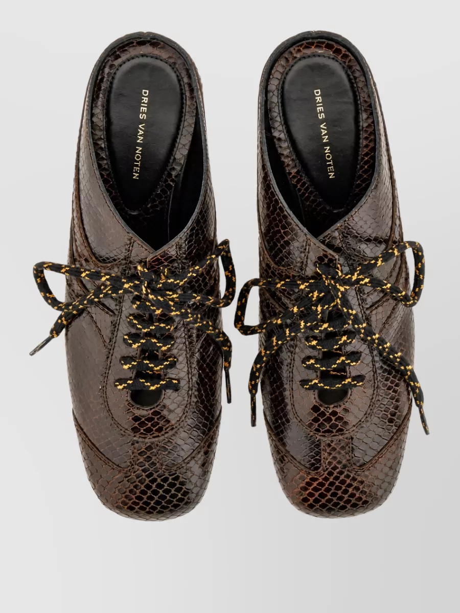 Dries Van Noten Leather Mules