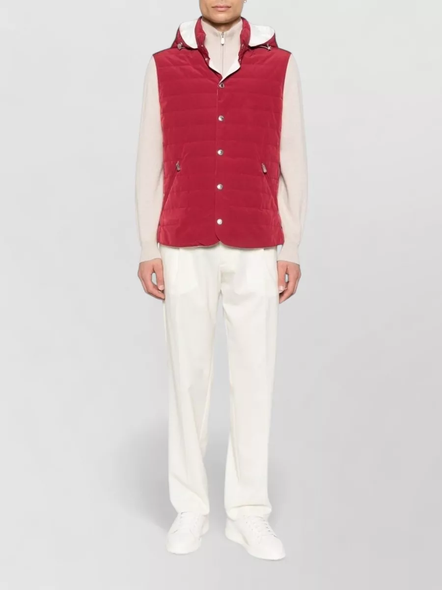 Brunello Cucinelli Quilted Hooded Down Gilet