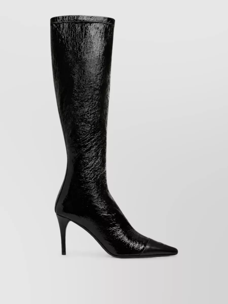 Courrèges Ruched Knee-High Boots