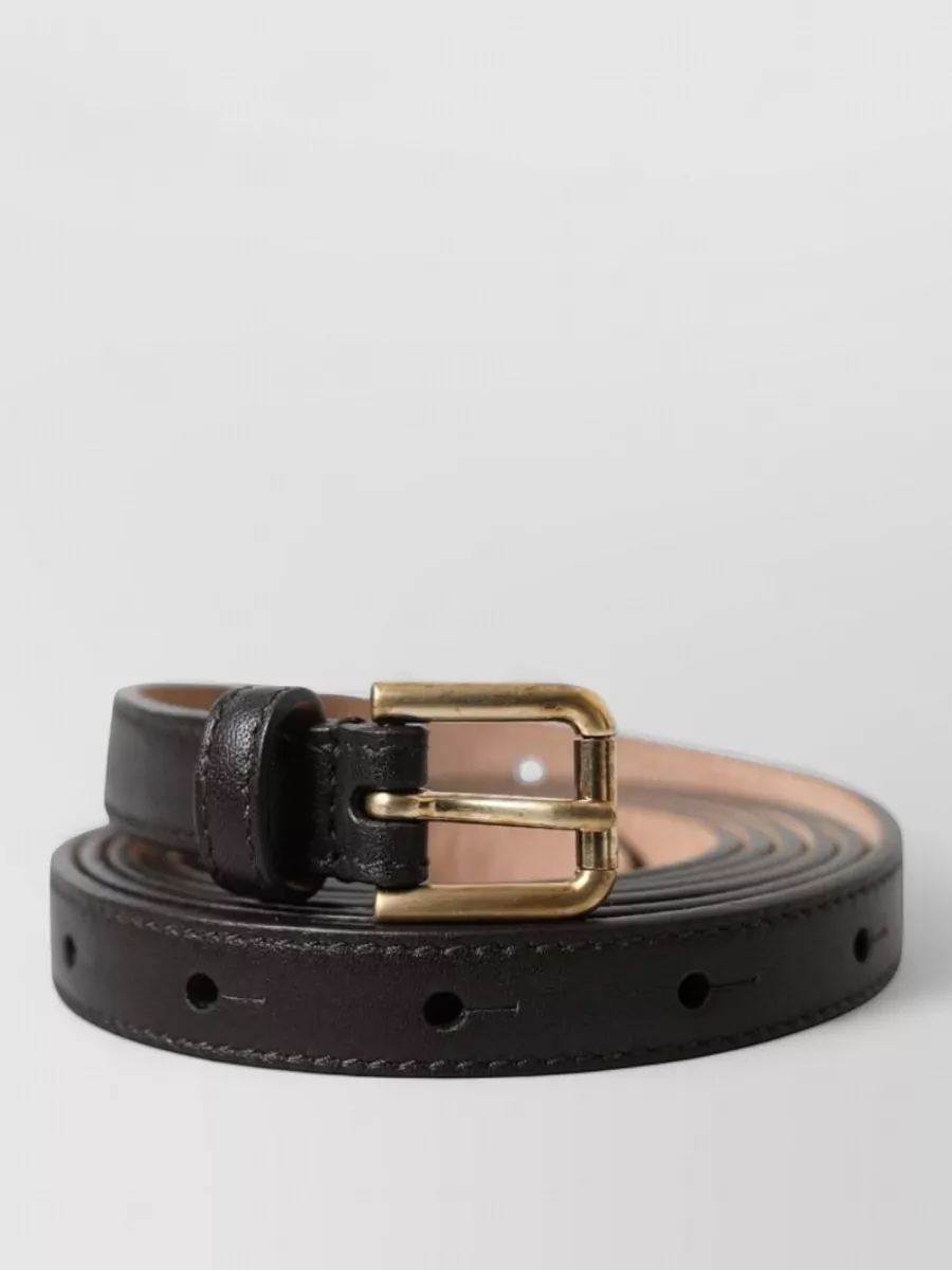 Dolce&Gabbana leather skinny belt