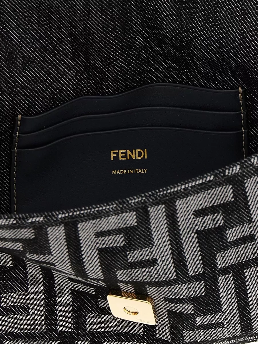 Fendi Mini Handbag With Top Handle And Chain Strap