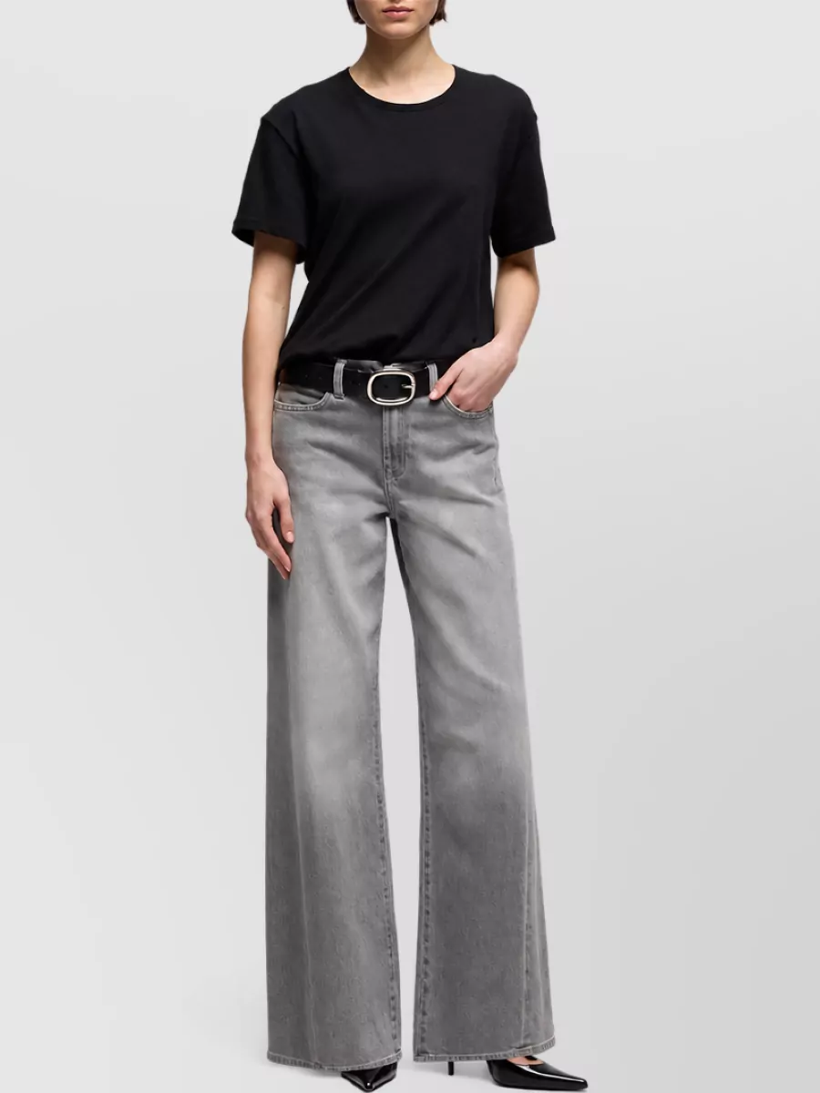 7 For All Mankind high-rise wide-leg denim jeans