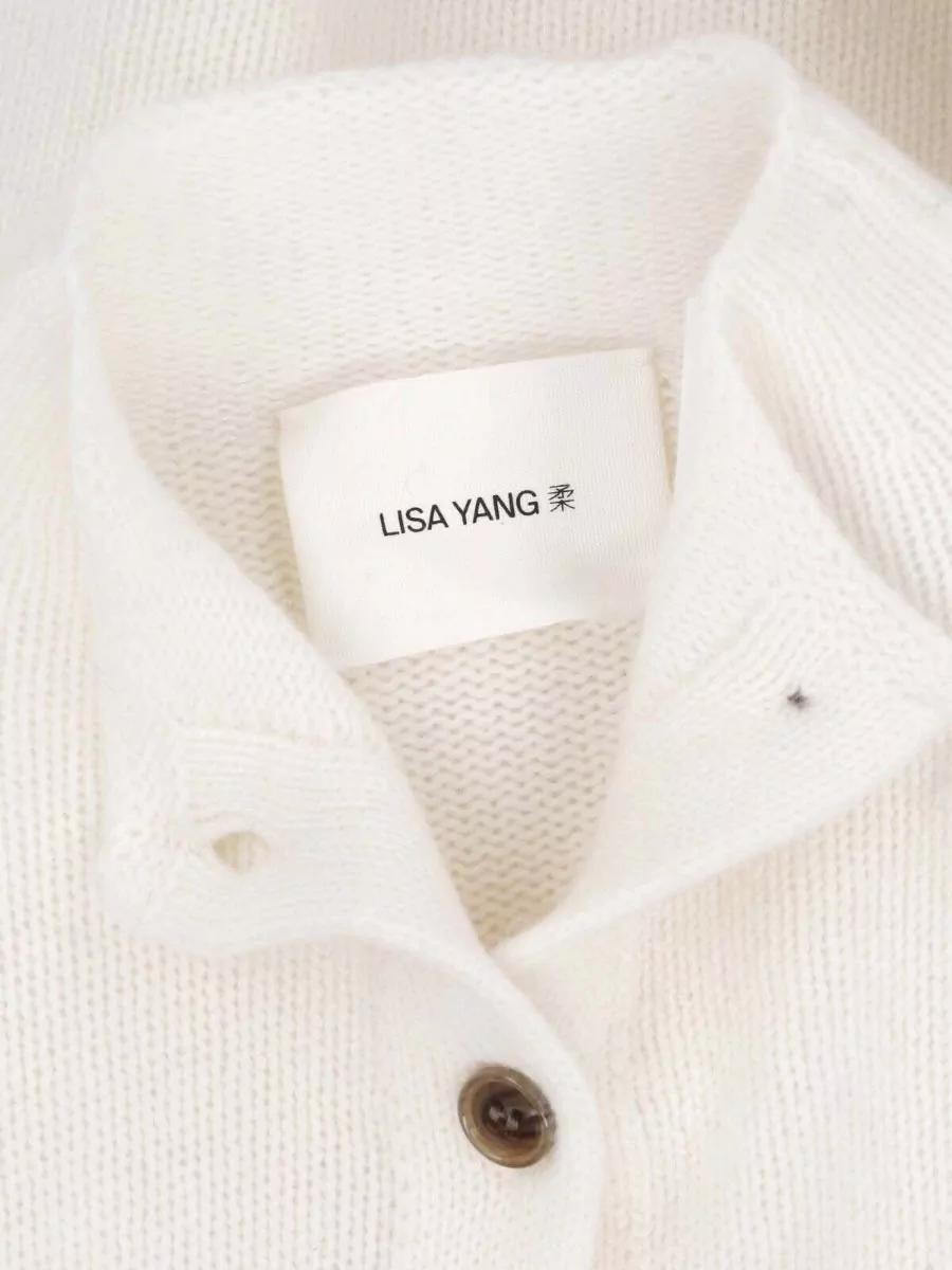 Lisa Yang Cashmere Crewneck Fitted Jacket