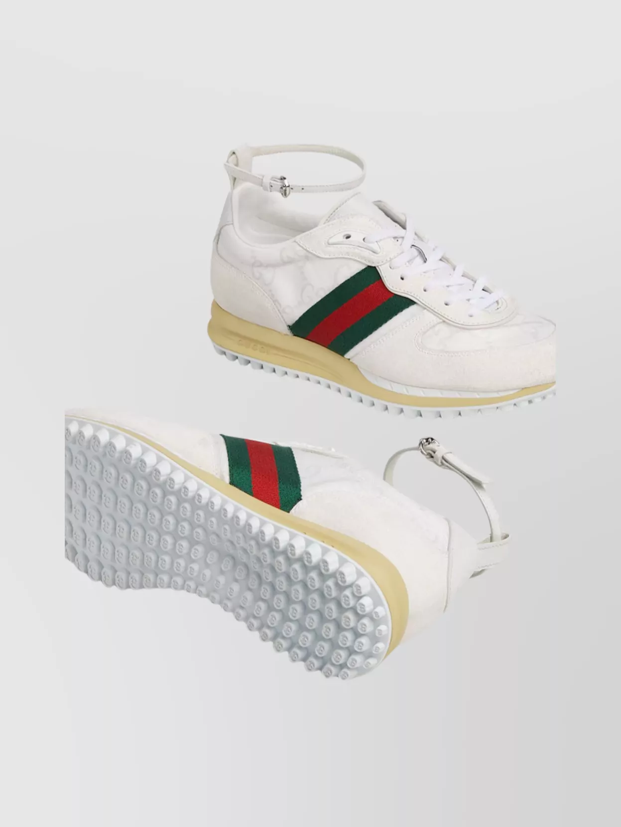 Gucci Motion Sneaker With Adjustable Ankle Strap