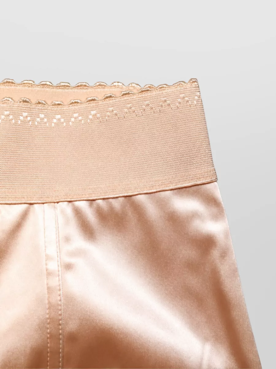 Dolce&Gabbana Silk High-Rise Short Shorts