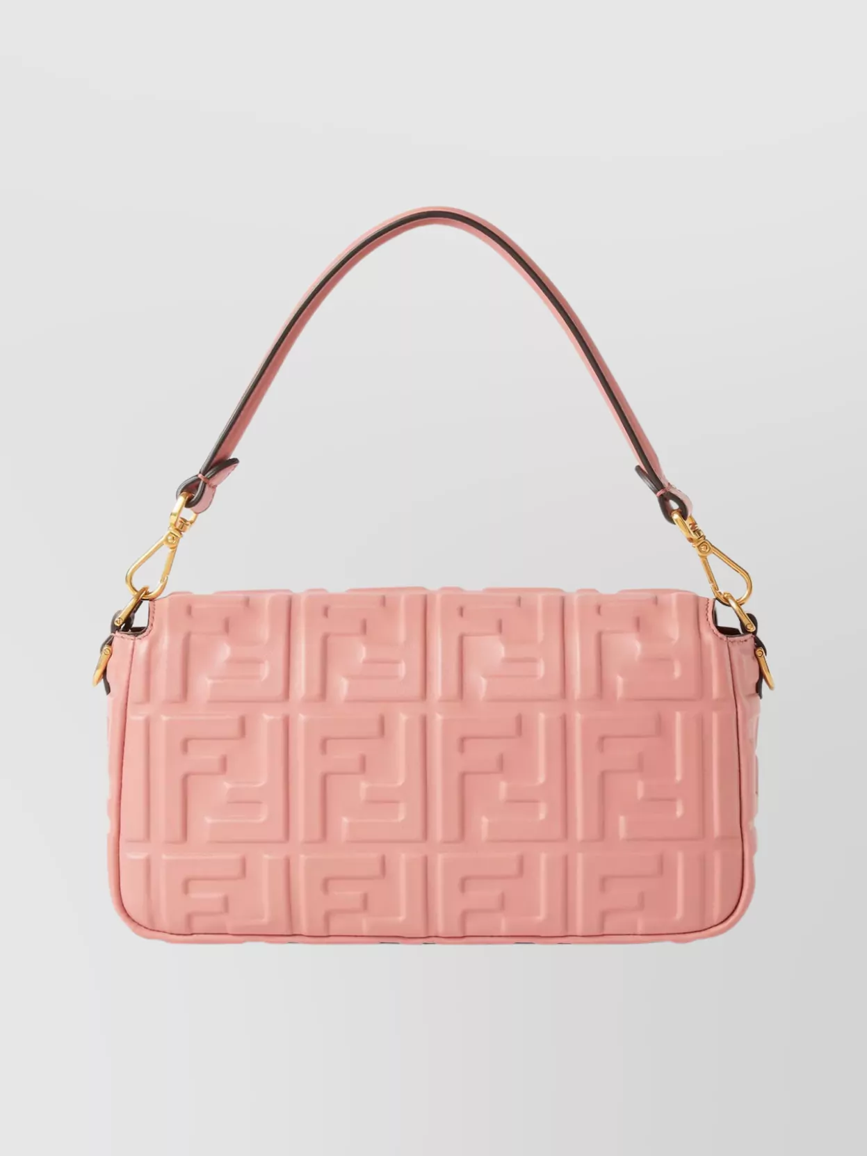 Fendi Ff Clasp Calfskin Shoulder Bag