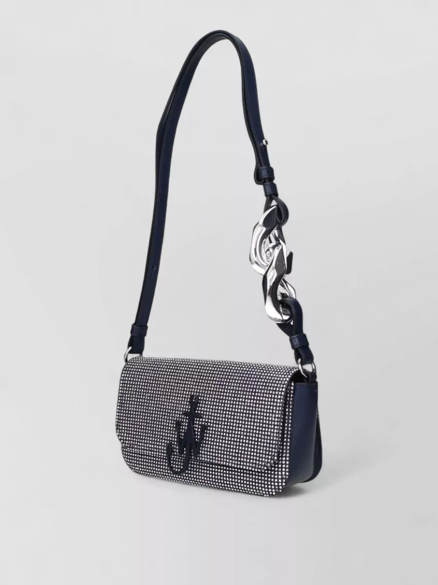 Jw Anderson Bumper Crystal Embellished Shoulder Bag